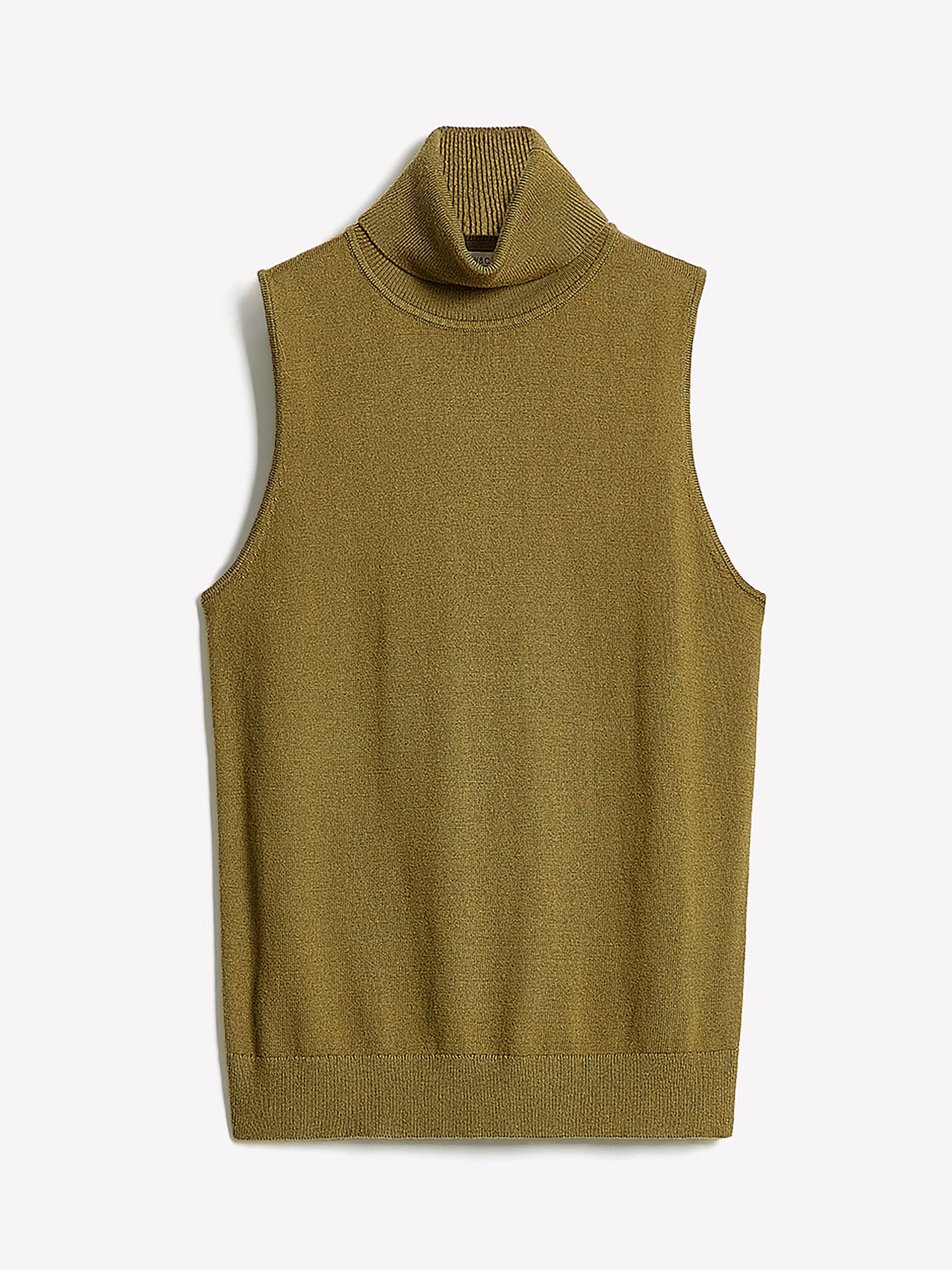 Sleeveless Turtle-Neck Sweater rw&co Limited Time Discount
