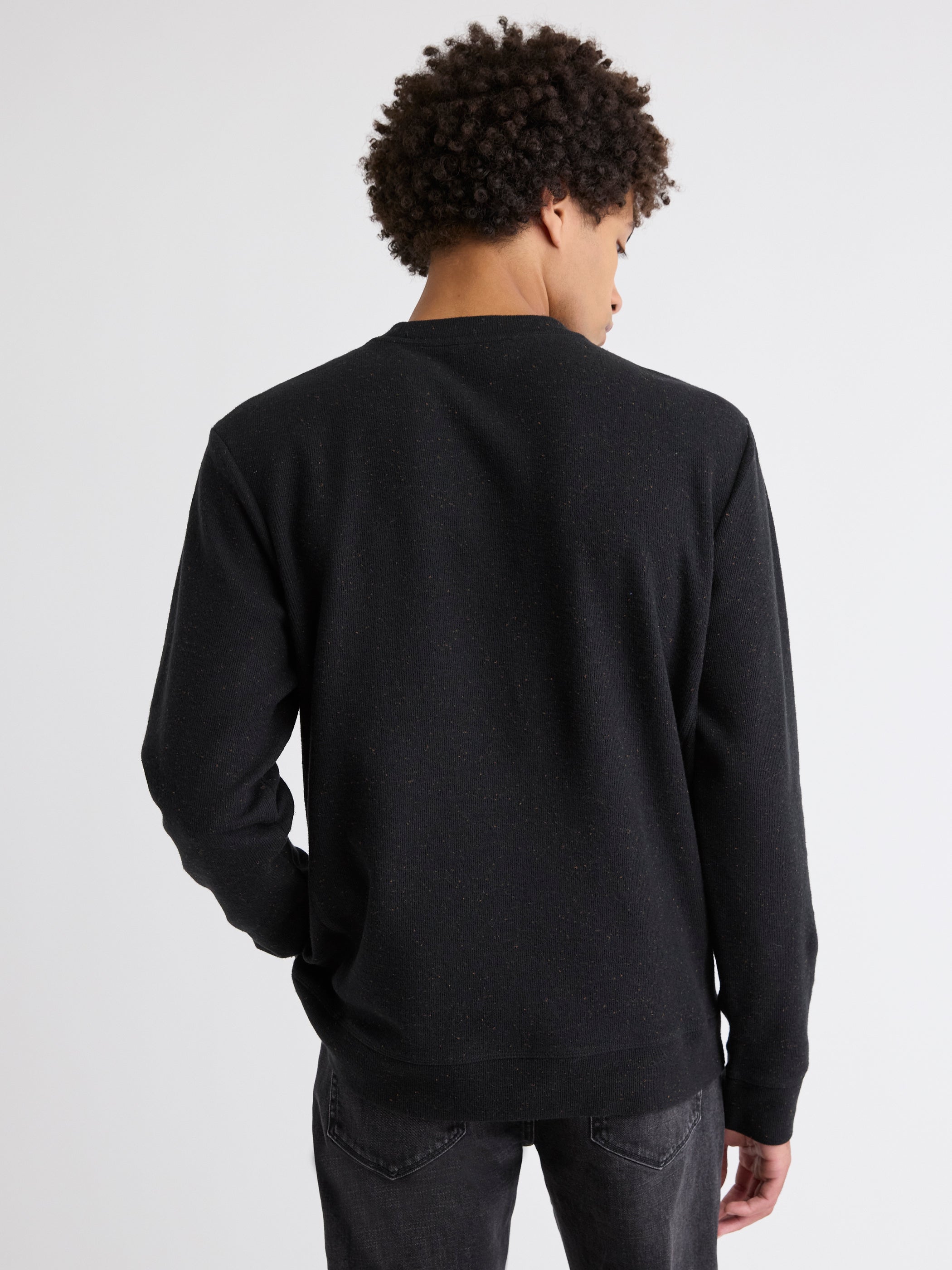 Long-Sleeve Crew-Neck Ribbed Sweater rw&co Limited Time Discount