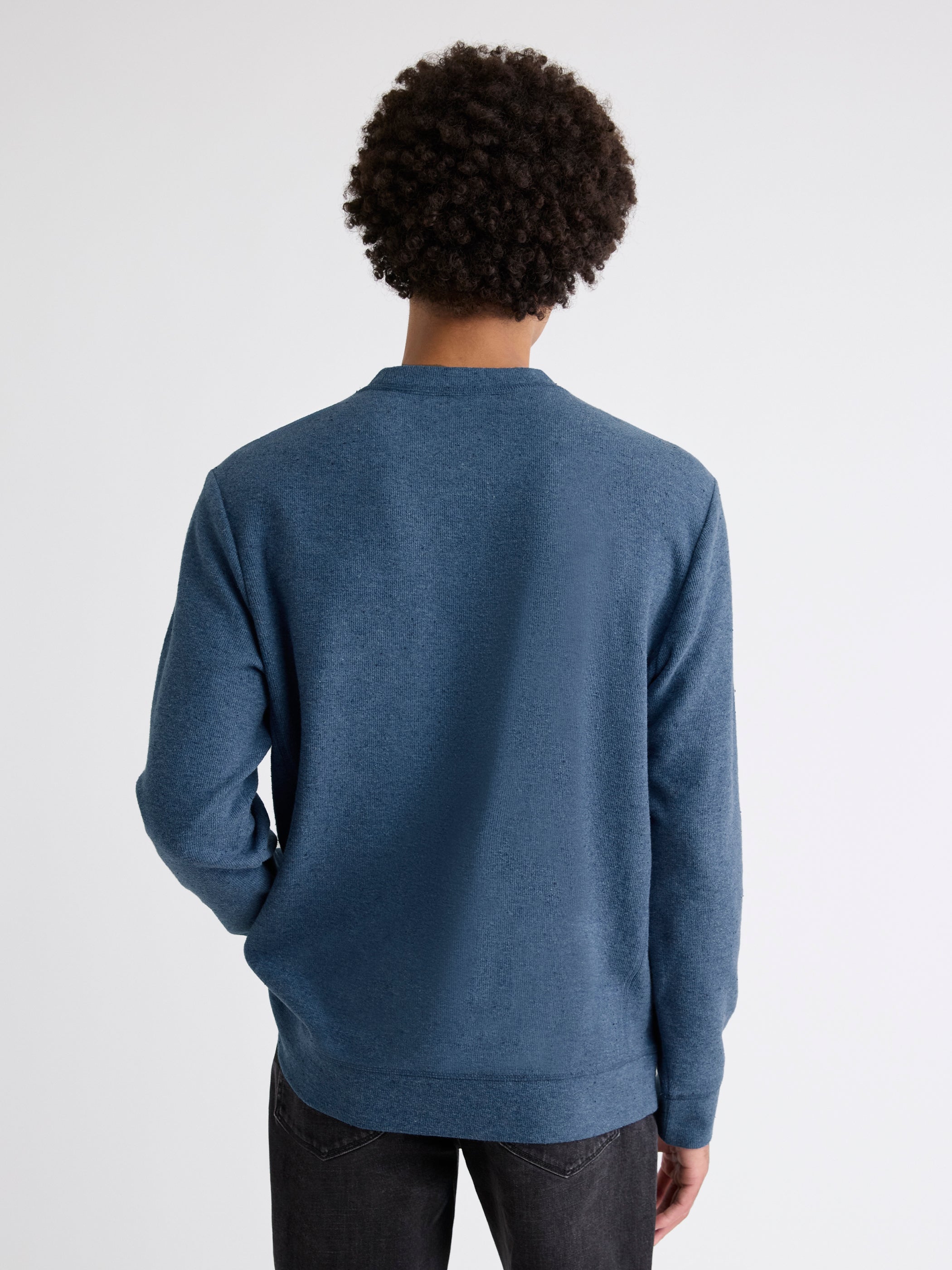 Long-Sleeve Crew-Neck Ribbed Sweater rw&co Limited Time Discount