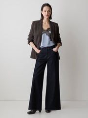 Dark-Wash High-Rise Ultra-Wide-Leg Jeans rw&co Exclusive Sale Price