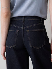 Dark-Wash High-Rise Ultra-Wide-Leg Jeans rw&co Exclusive Sale Price