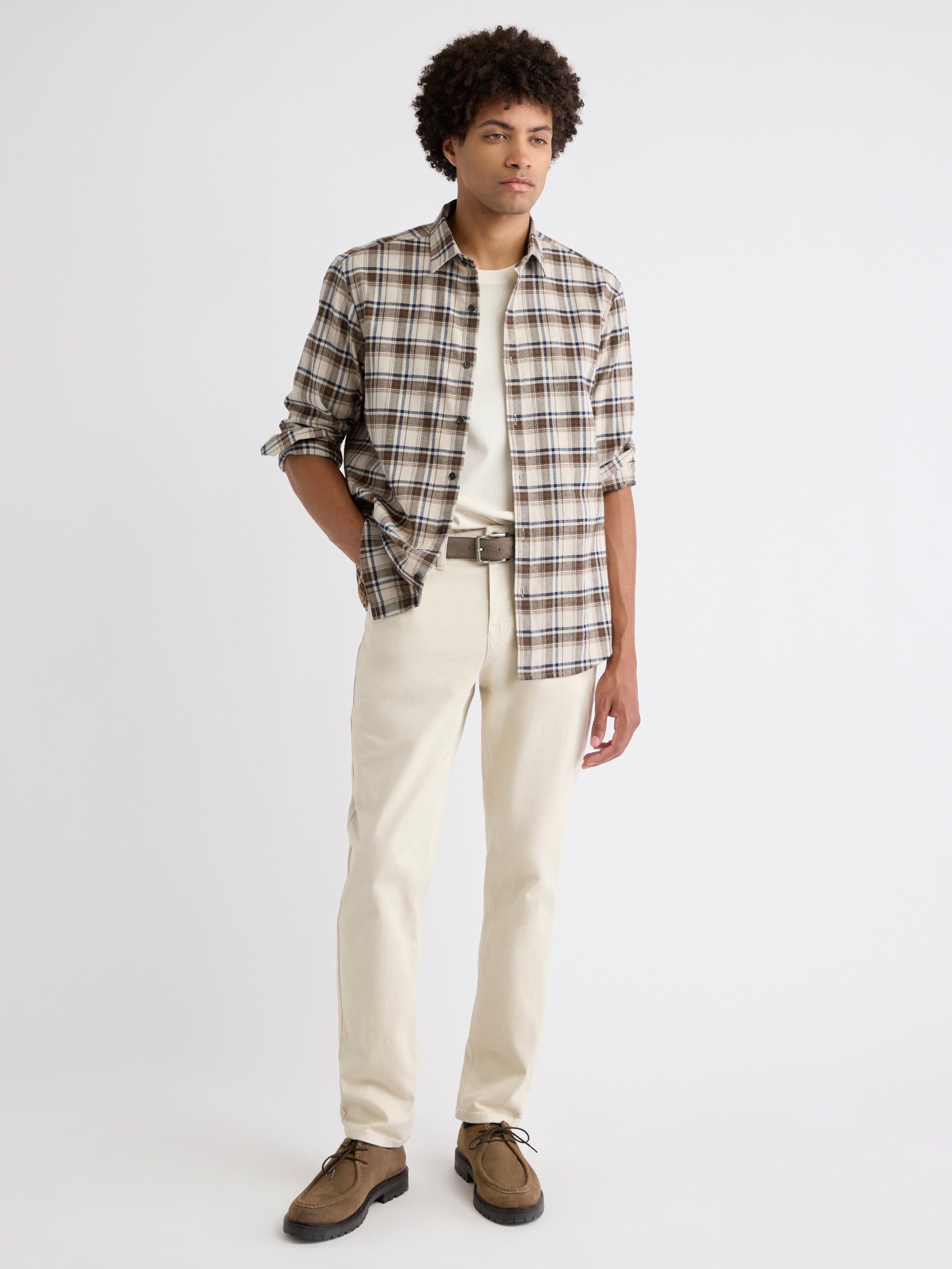 Regular Fit Plaid Flannel Shirt rw&co Great Value Deal