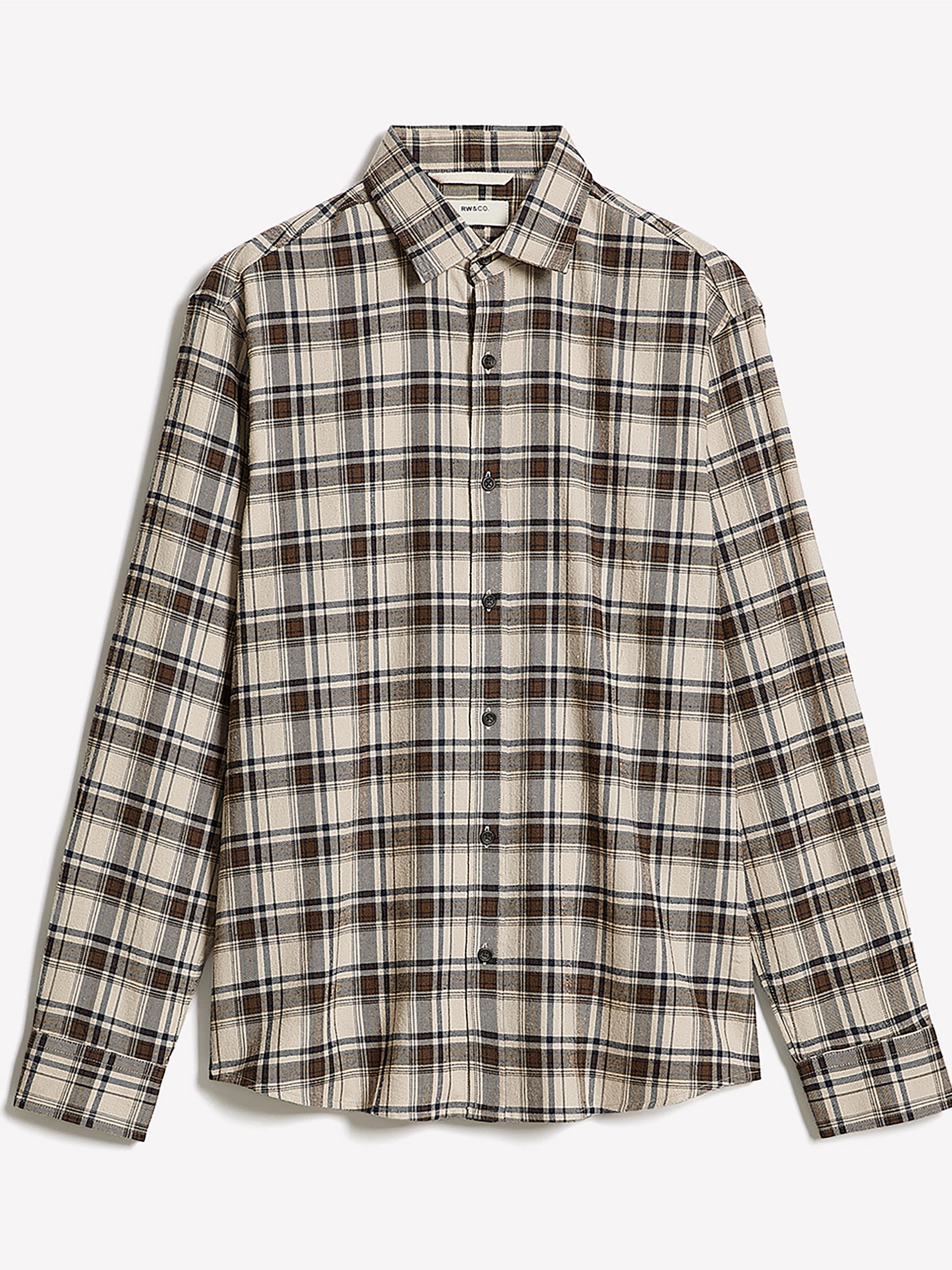 Regular Fit Plaid Flannel Shirt rw&co Great Value Deal