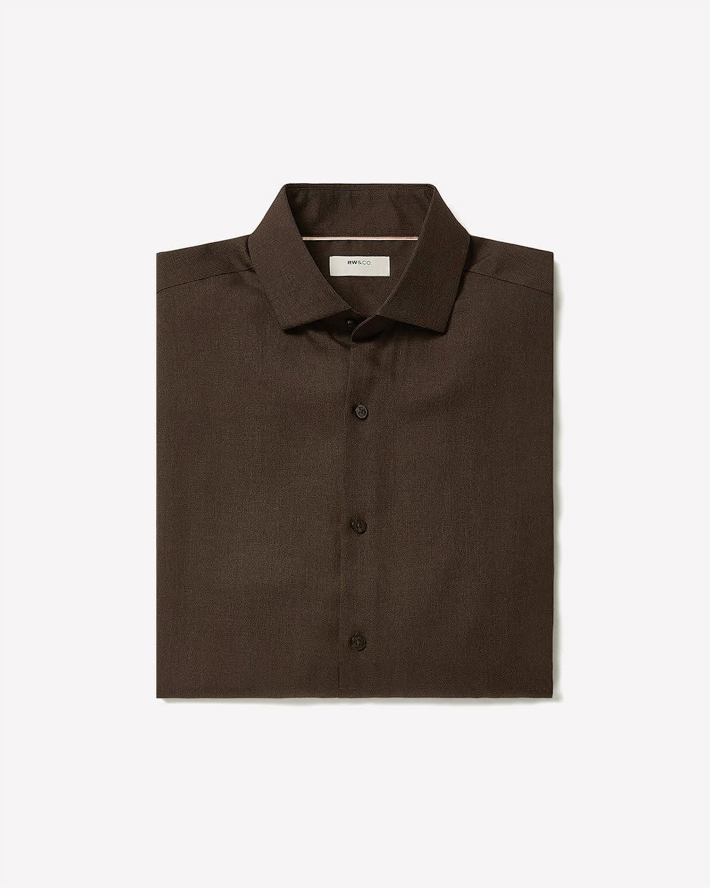 Tailored Fit Heather Dress Shirt rw&co Special Promo Price