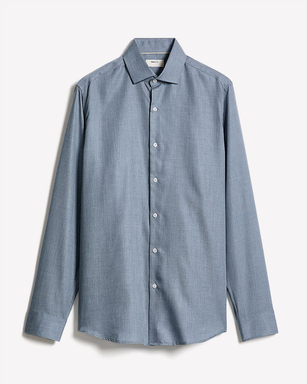 Tailored Fit Heather Dress Shirt rw&co Special Promo Price
