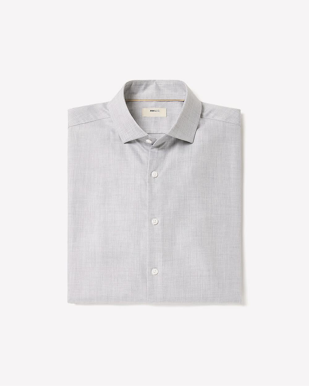 Tailored Fit Heather Dress Shirt rw&co Special Promo Price