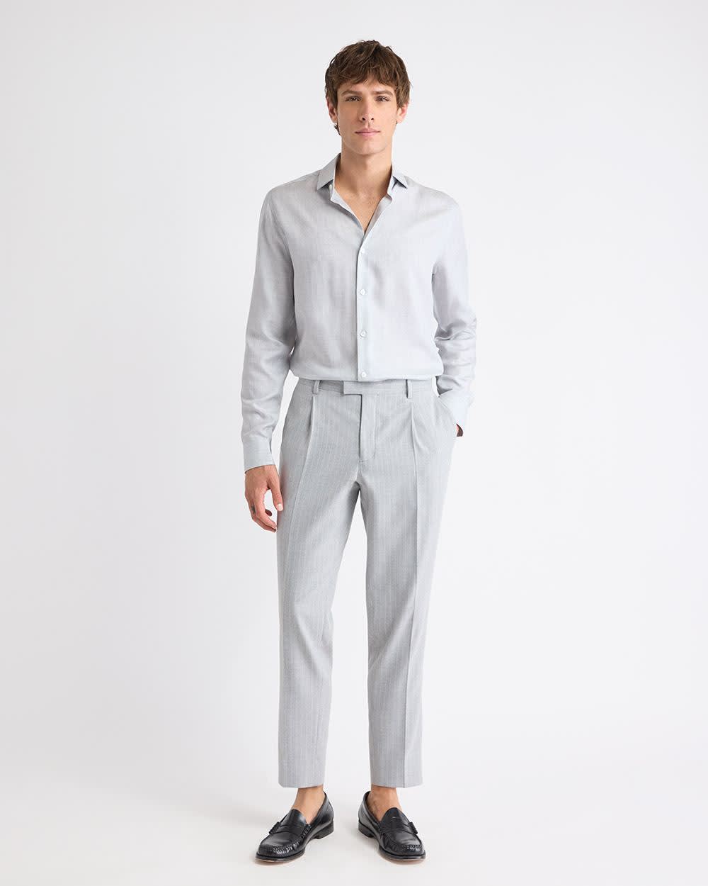 Tailored Fit Heather Dress Shirt rw&co Special Promo Price