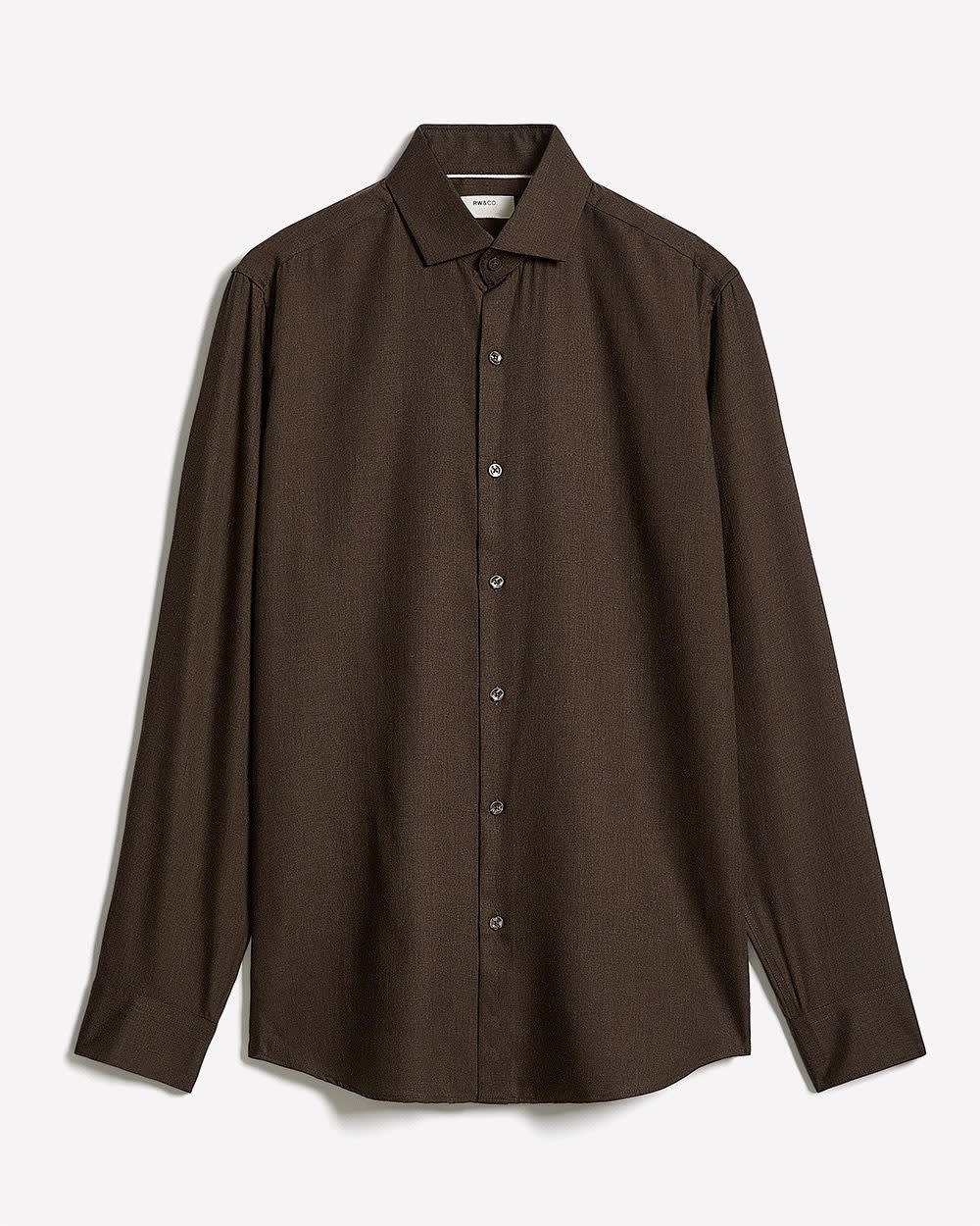 Tailored Fit Heather Dress Shirt rw&co Special Promo Price