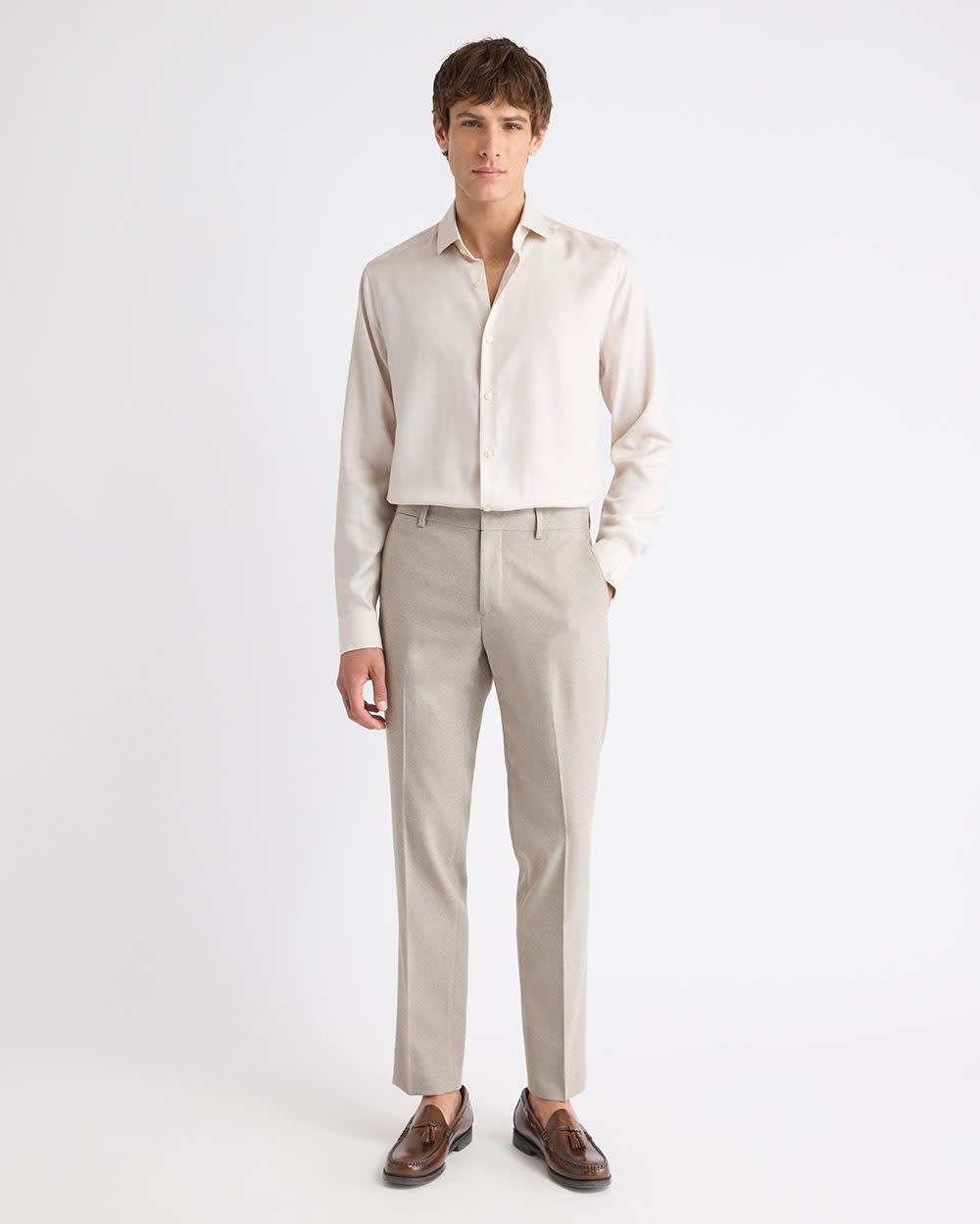 Tailored Fit Heather Dress Shirt rw&co Special Promo Price