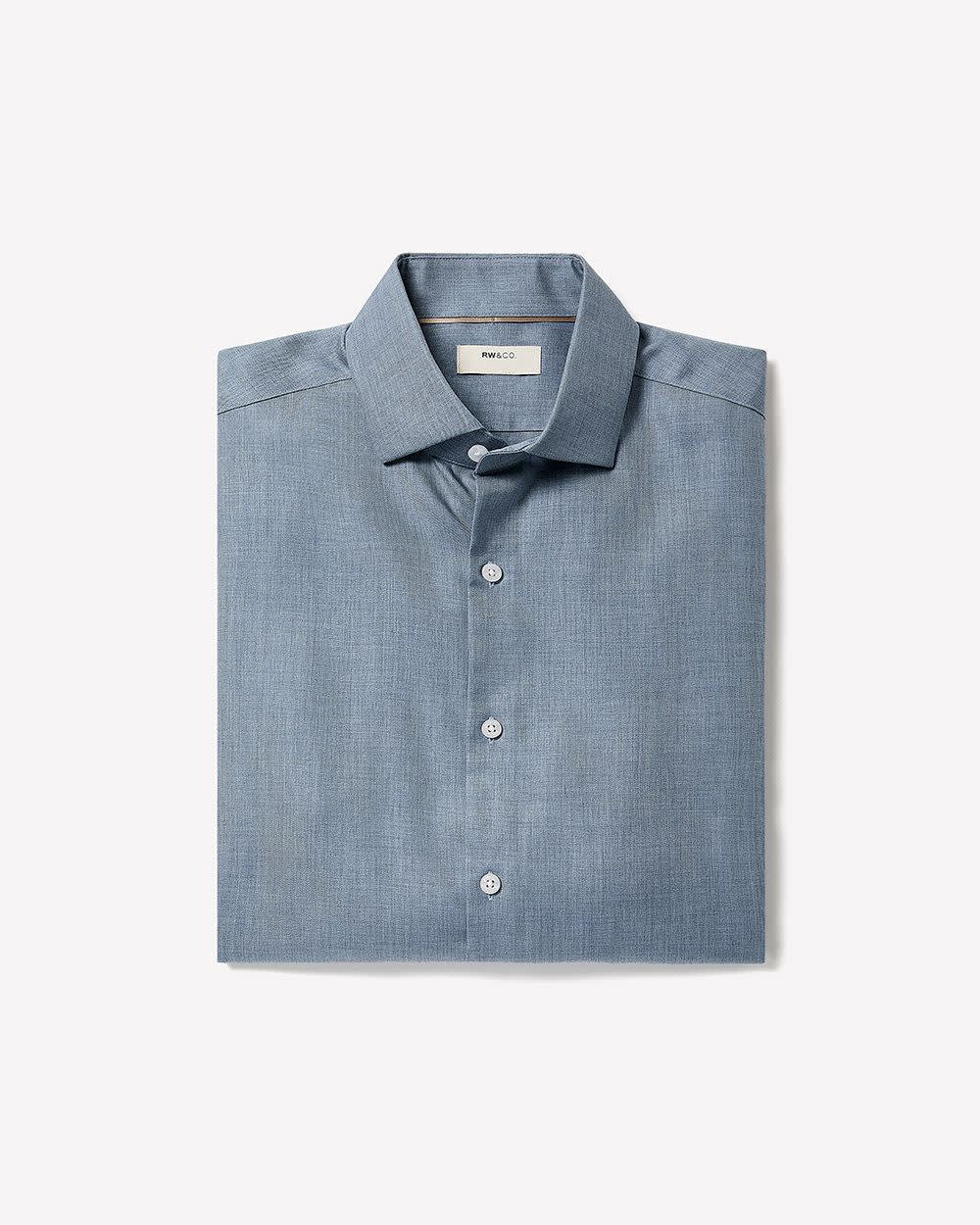Tailored Fit Heather Dress Shirt rw&co Special Promo Price