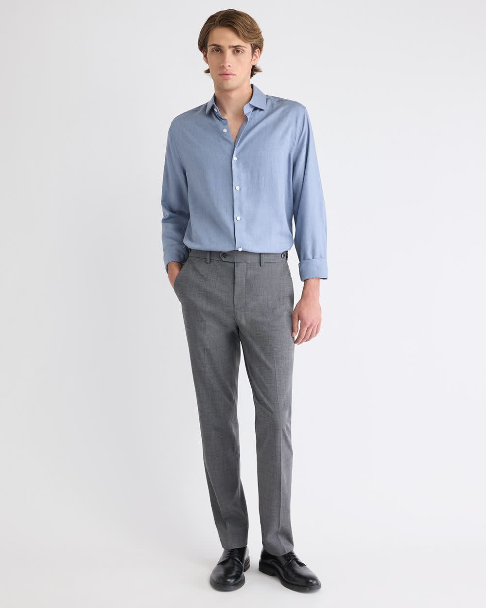 Tailored Fit Heather Dress Shirt rw&co Special Promo Price