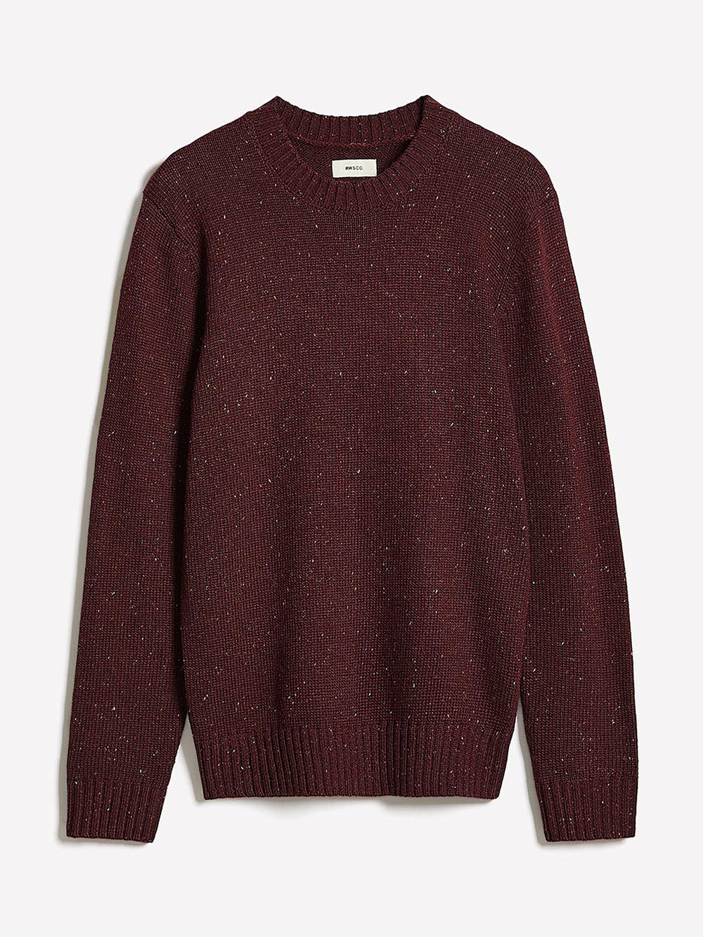 Long-Sleeve Crew-Neck Sweater with Neps rw&co On Sale