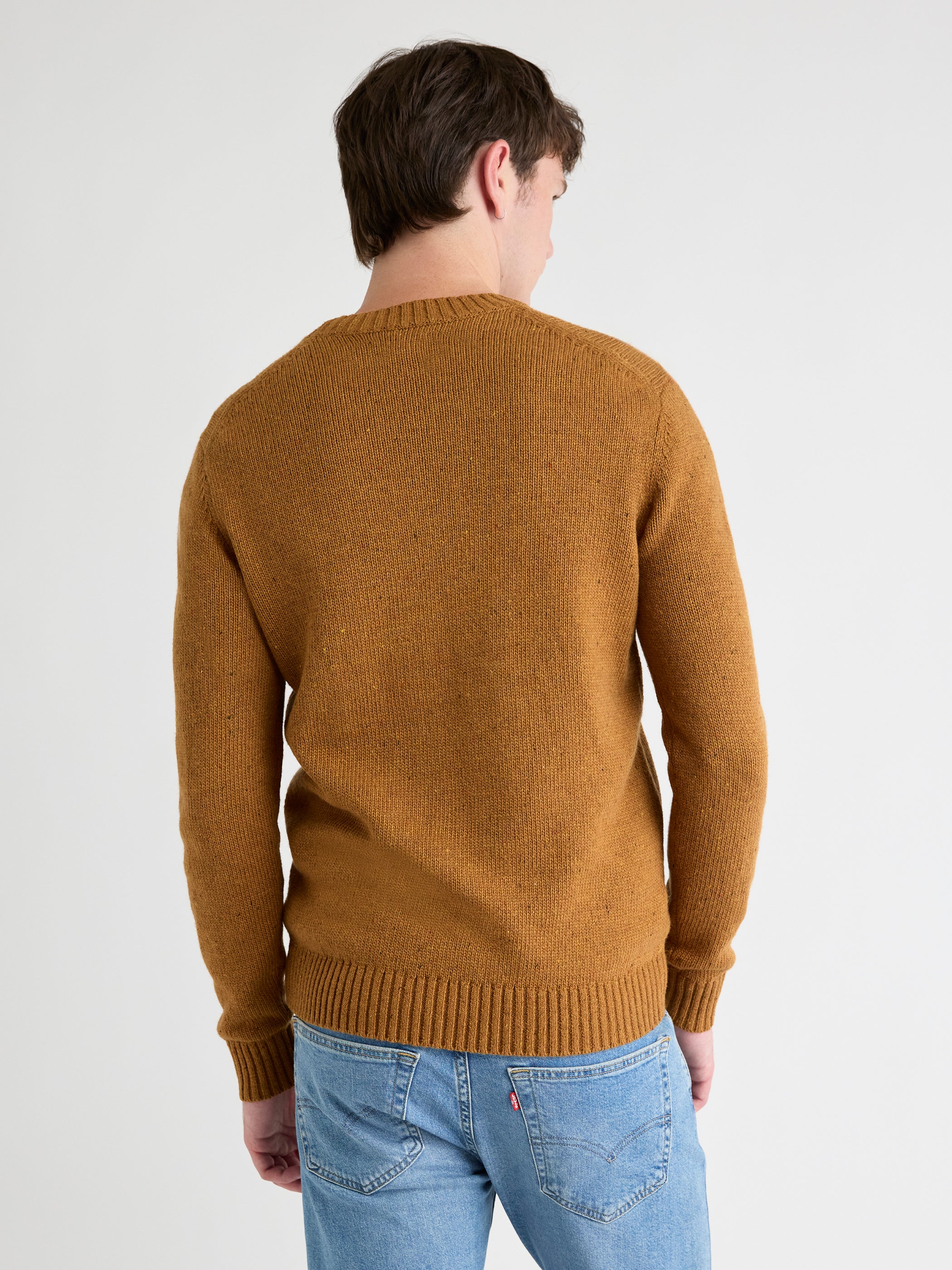 Long-Sleeve Crew-Neck Sweater with Neps rw&co On Sale