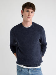 Long-Sleeve Crew-Neck Sweater with Neps rw&co On Sale