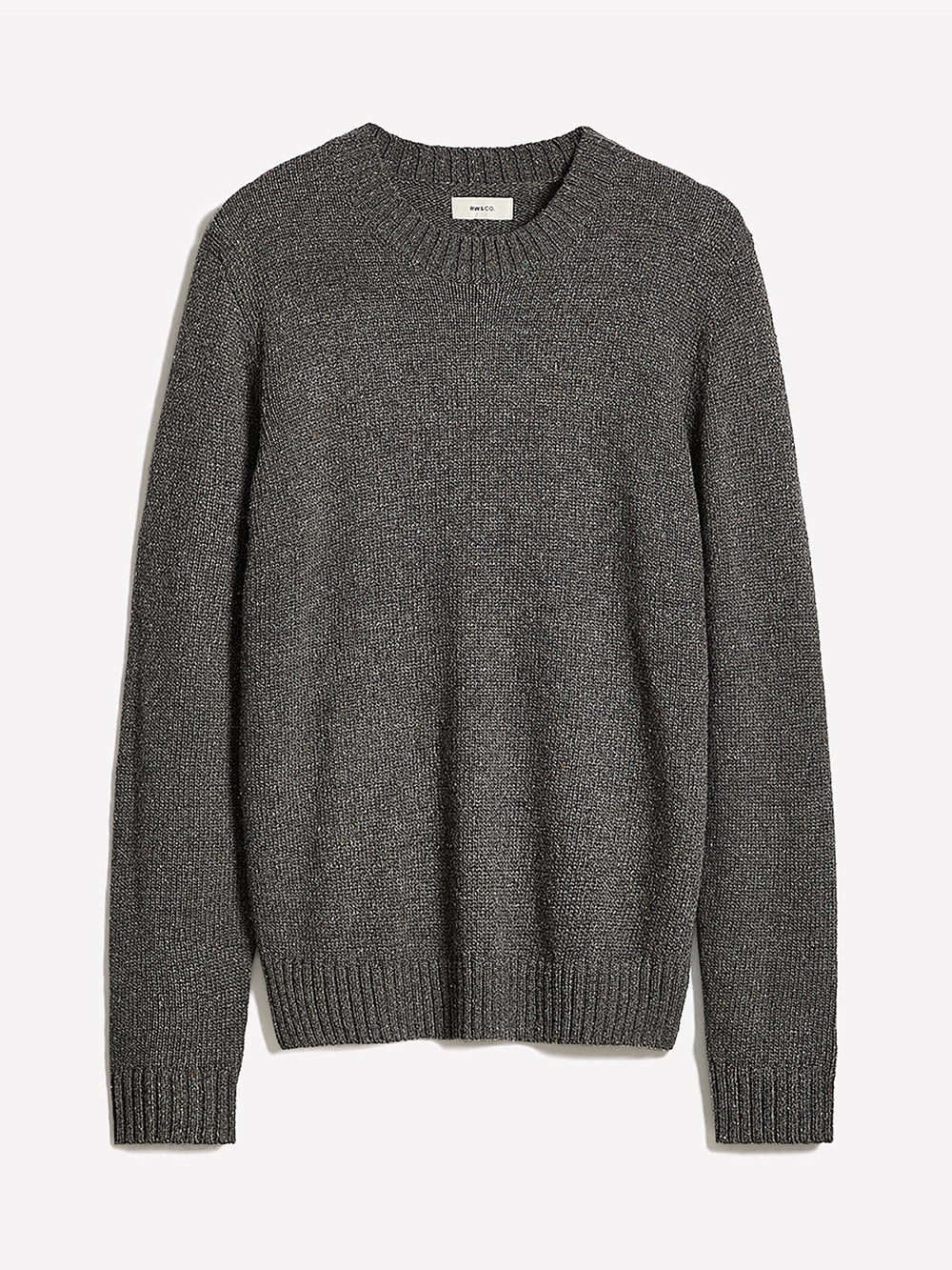 Long-Sleeve Crew-Neck Sweater with Neps rw&co On Sale