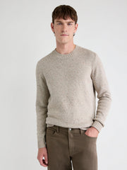 Long-Sleeve Crew-Neck Sweater with Neps rw&co On Sale