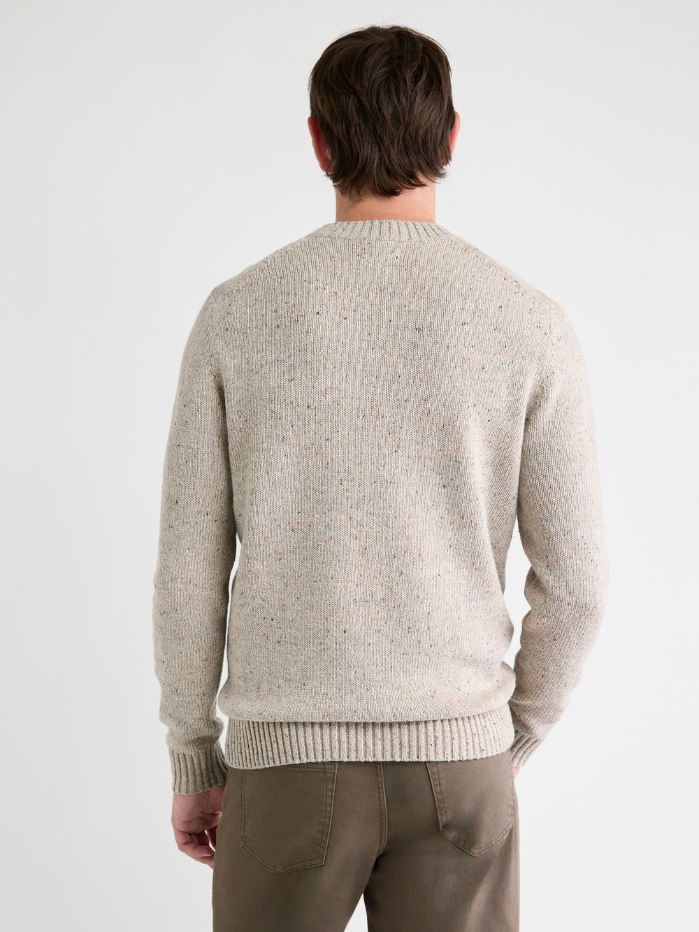 Long-Sleeve Crew-Neck Sweater with Neps rw&co On Sale