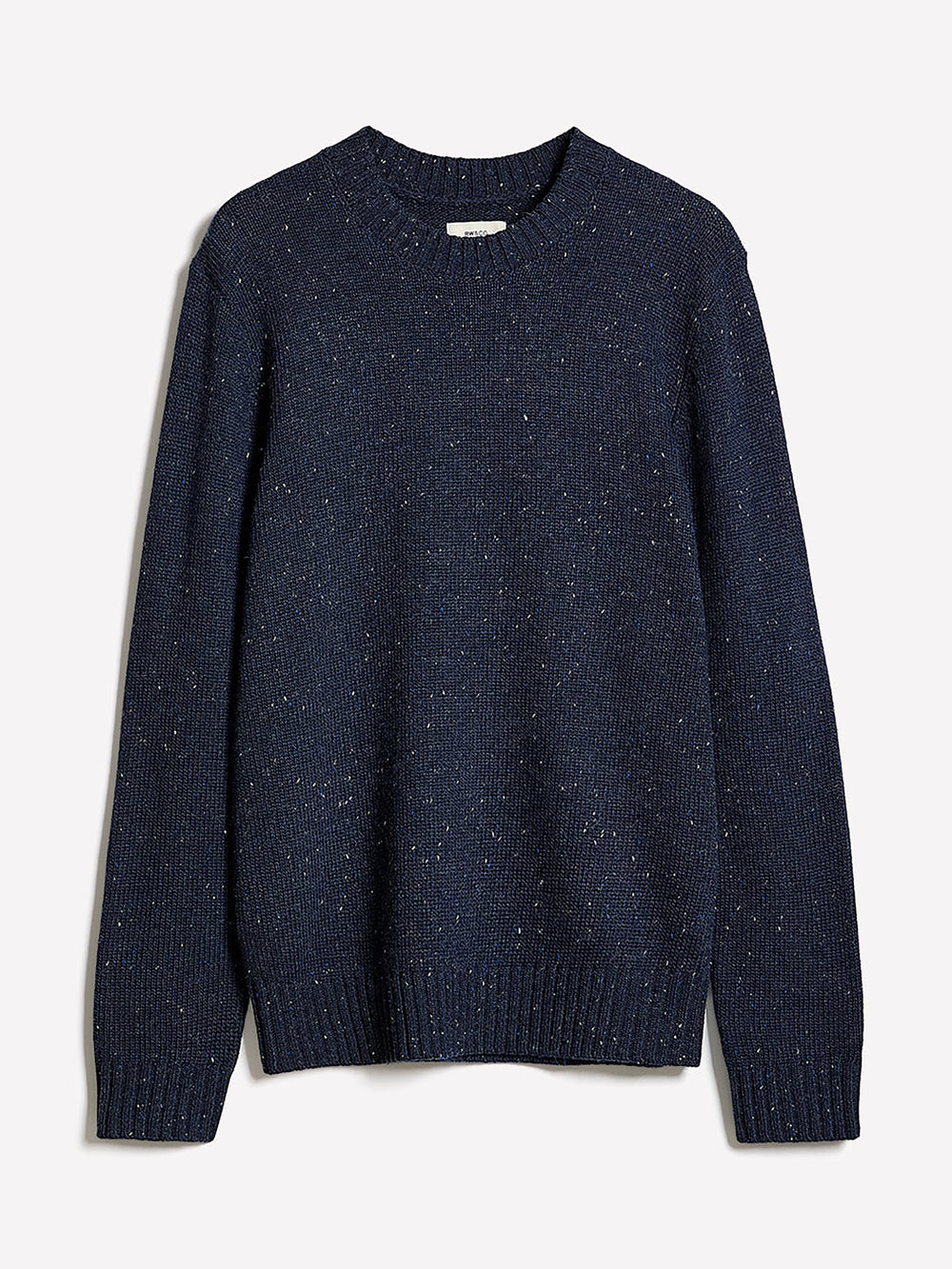 Long-Sleeve Crew-Neck Sweater with Neps rw&co On Sale