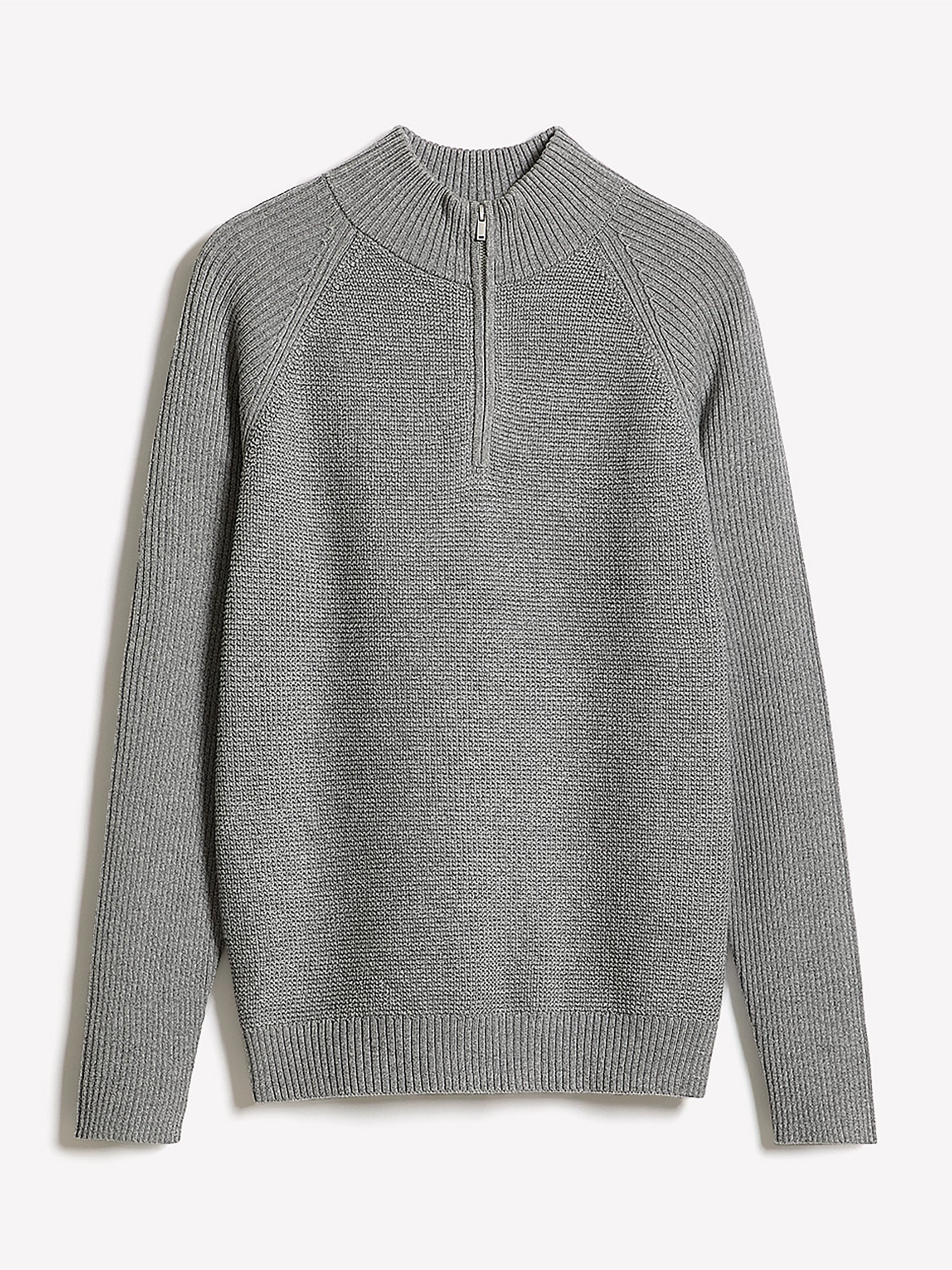 Long-Sleeve Quarter-Zip Mock-Neck Sweater rw&co On Sale