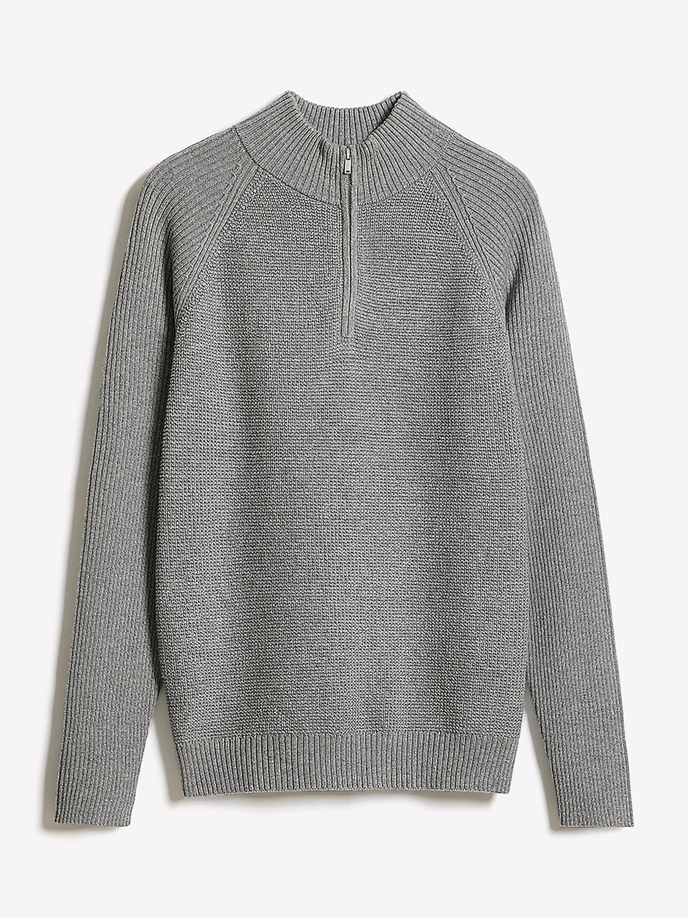 Long-Sleeve Quarter-Zip Mock-Neck Sweater rw&co On Sale