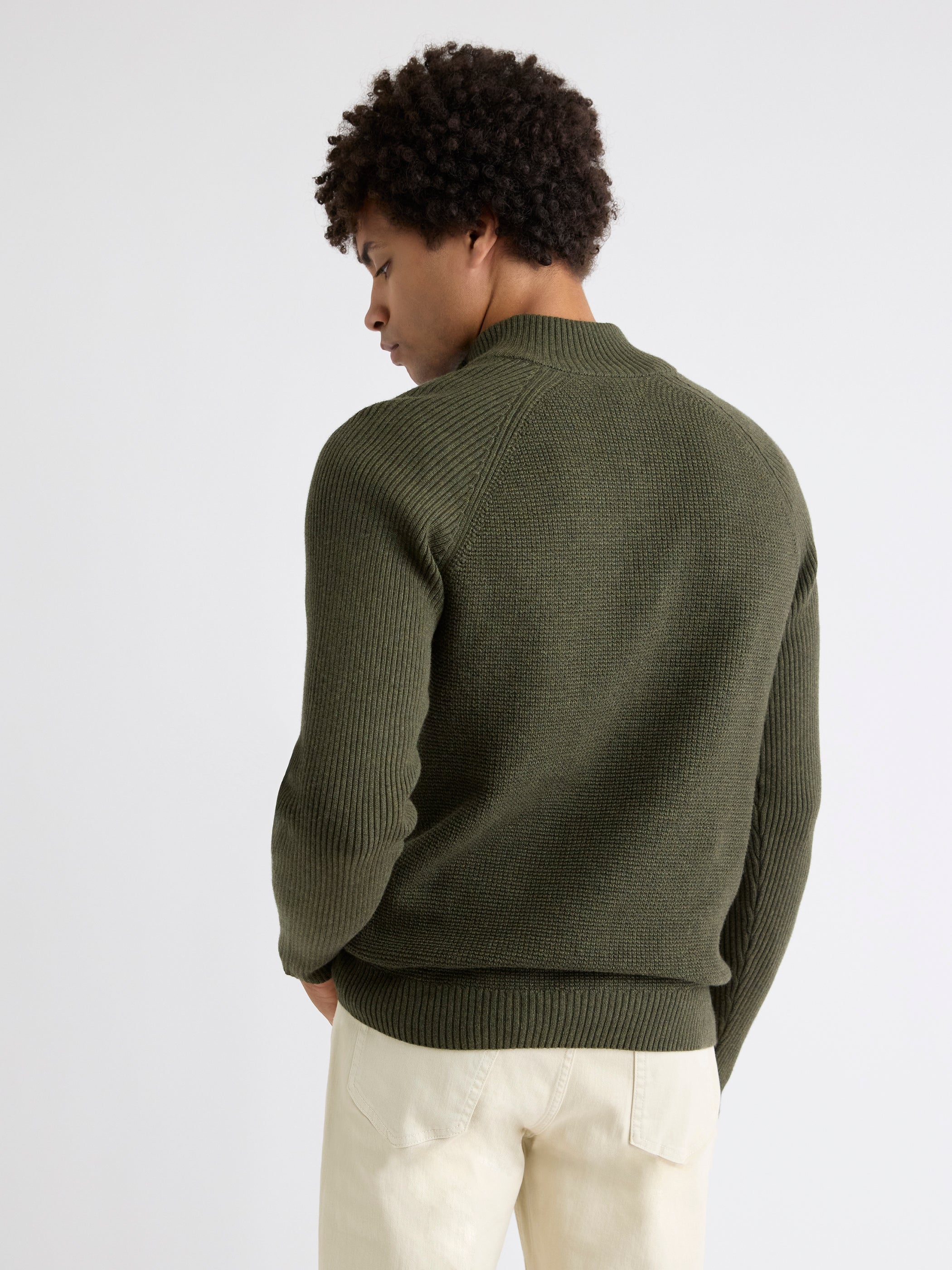 Long-Sleeve Quarter-Zip Mock-Neck Sweater rw&co On Sale