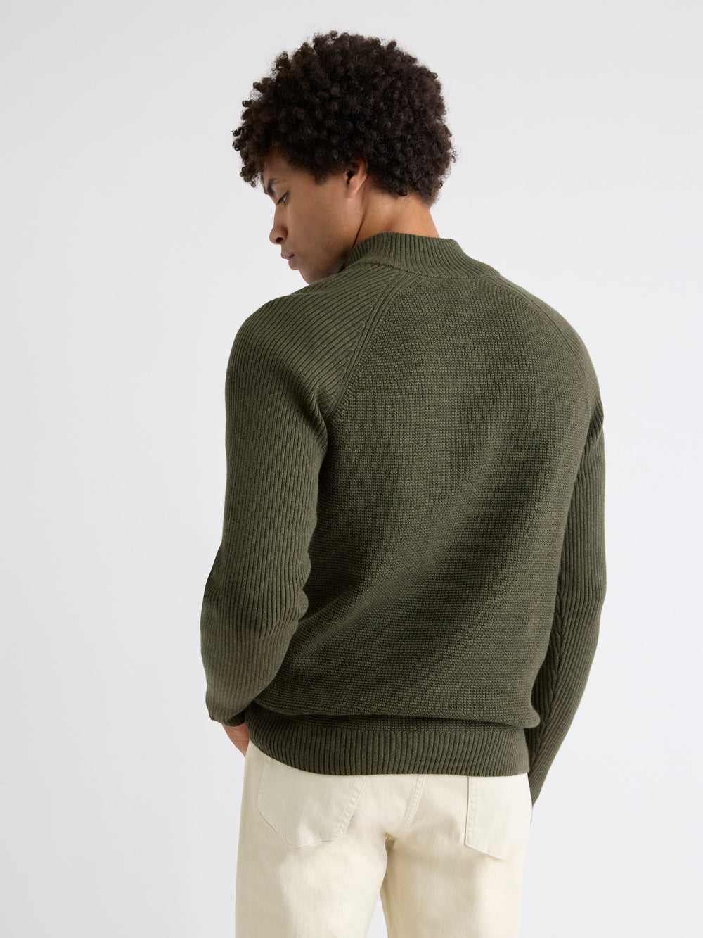 Long-Sleeve Quarter-Zip Mock-Neck Sweater rw&co On Sale