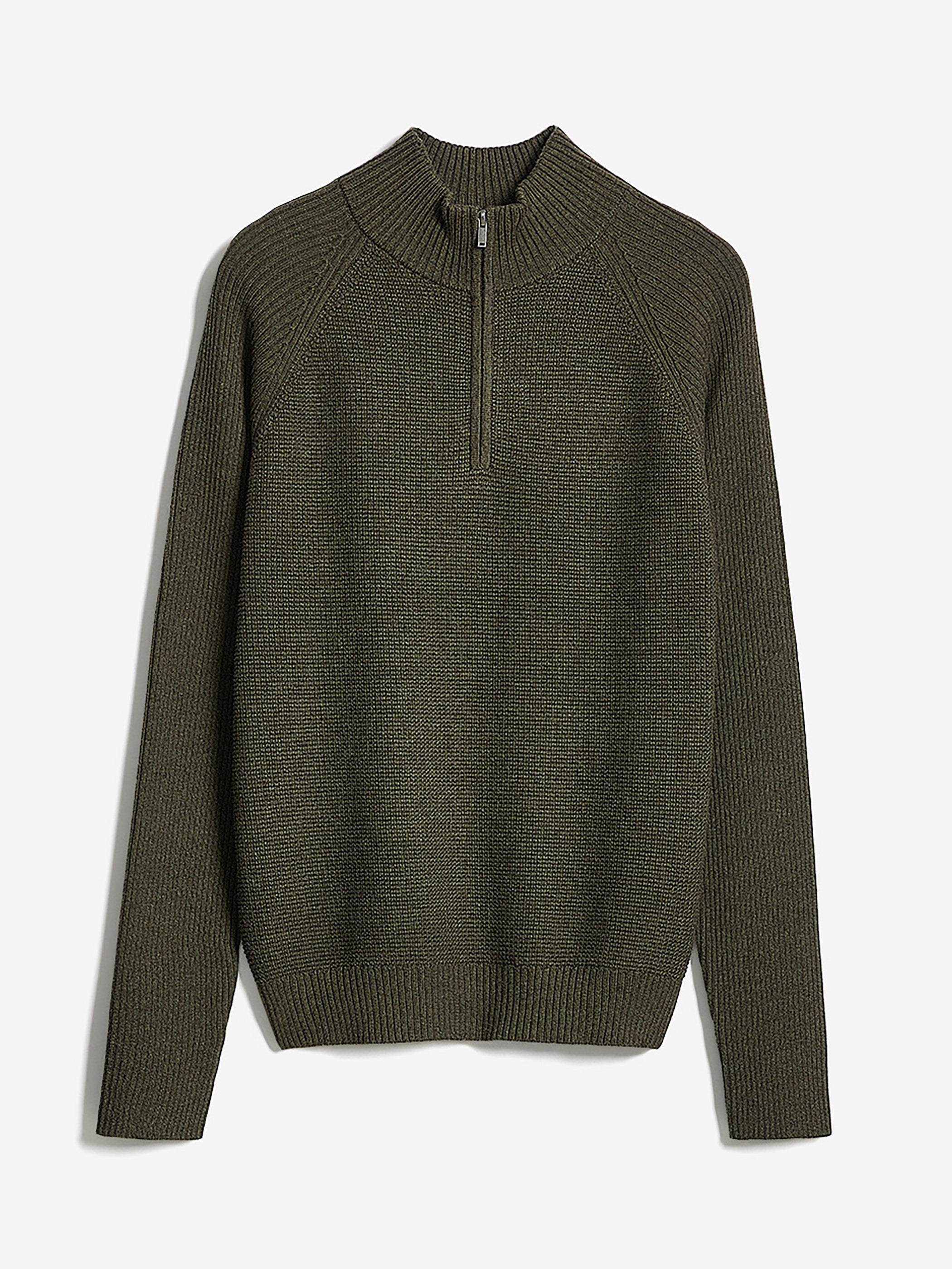 Long-Sleeve Quarter-Zip Mock-Neck Sweater rw&co On Sale