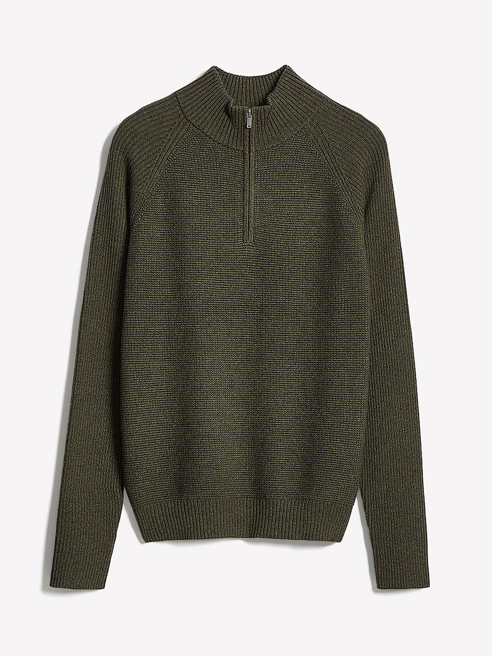 Long-Sleeve Quarter-Zip Mock-Neck Sweater rw&co On Sale