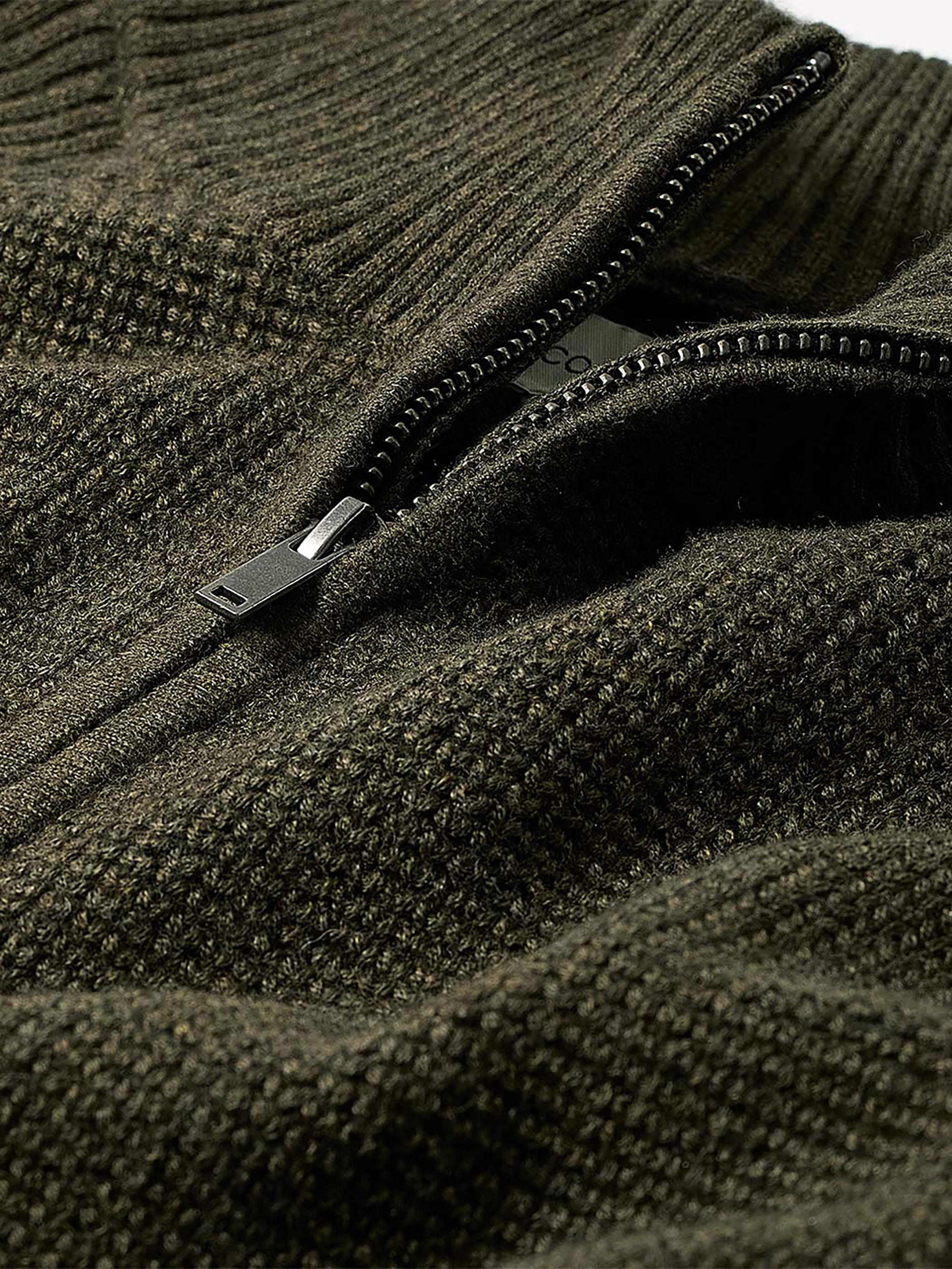 Long-Sleeve Quarter-Zip Mock-Neck Sweater rw&co On Sale