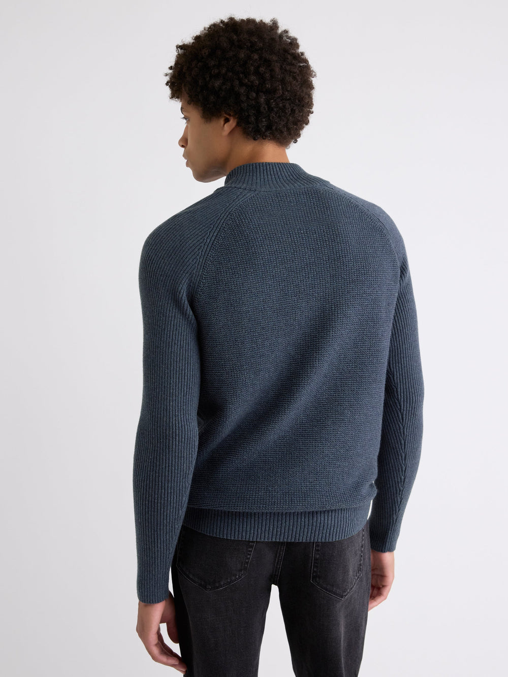 Long-Sleeve Quarter-Zip Mock-Neck Sweater rw&co On Sale