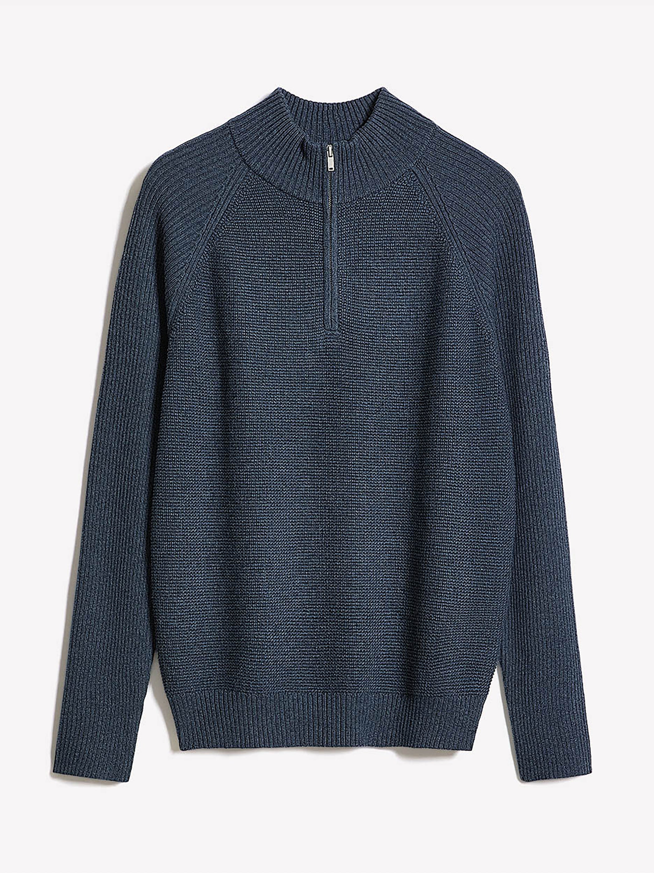 Long-Sleeve Quarter-Zip Mock-Neck Sweater rw&co On Sale