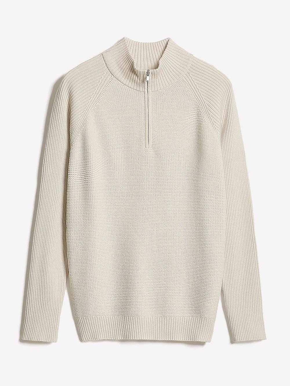 Long-Sleeve Quarter-Zip Mock-Neck Sweater rw&co On Sale
