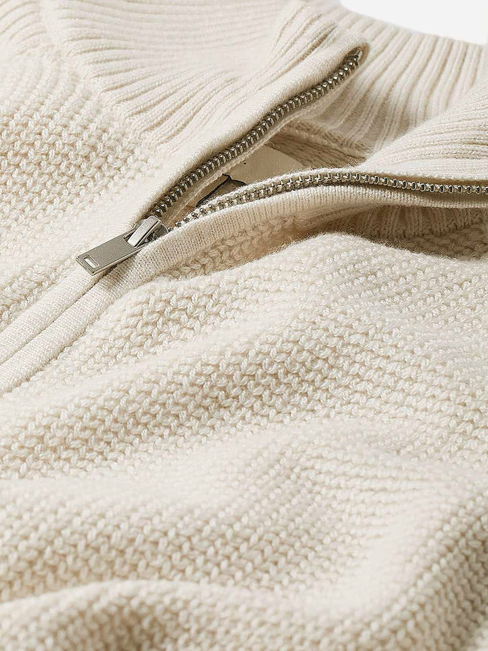 Long-Sleeve Quarter-Zip Mock-Neck Sweater rw&co On Sale