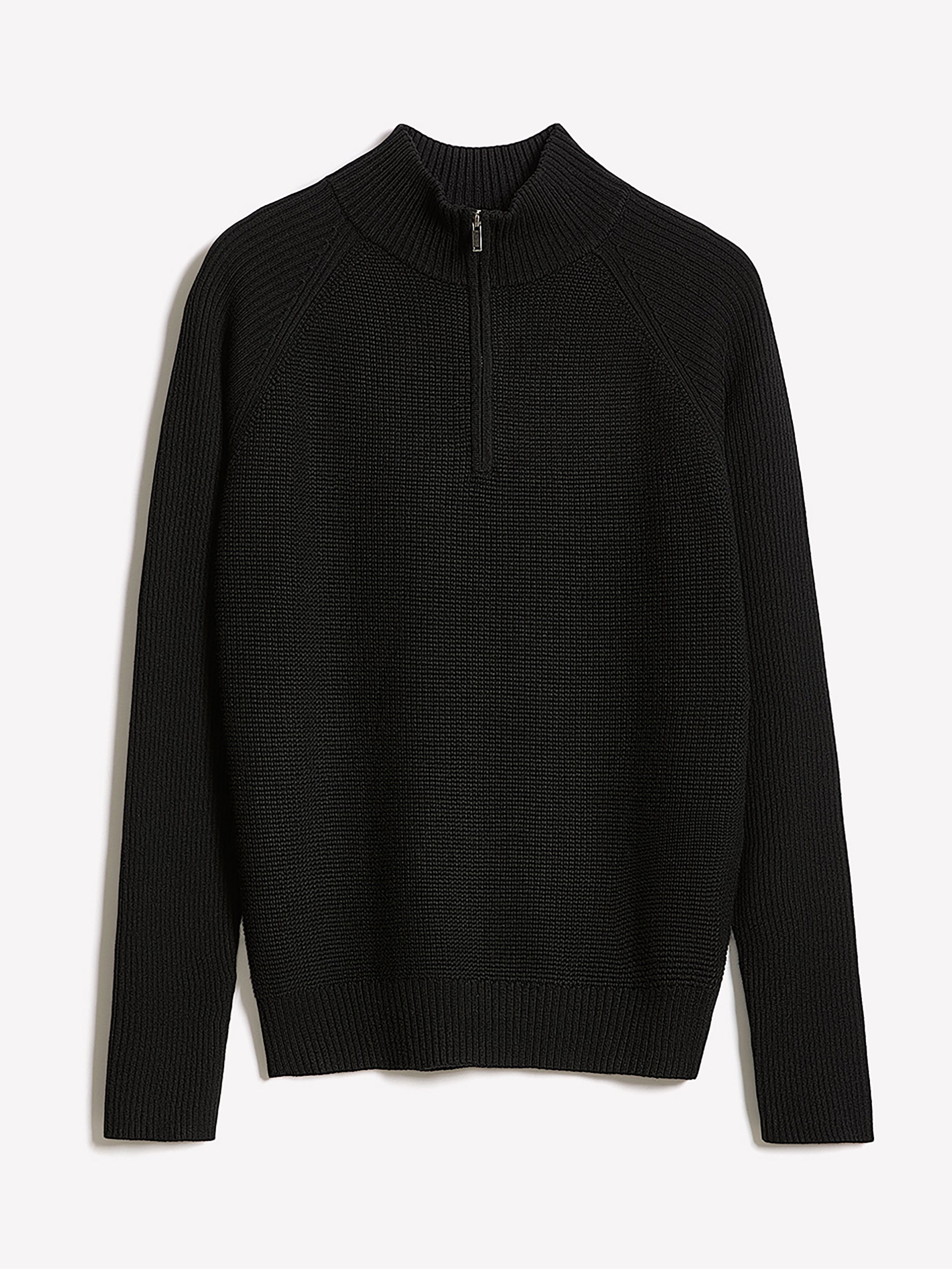 Long-Sleeve Quarter-Zip Mock-Neck Sweater rw&co On Sale