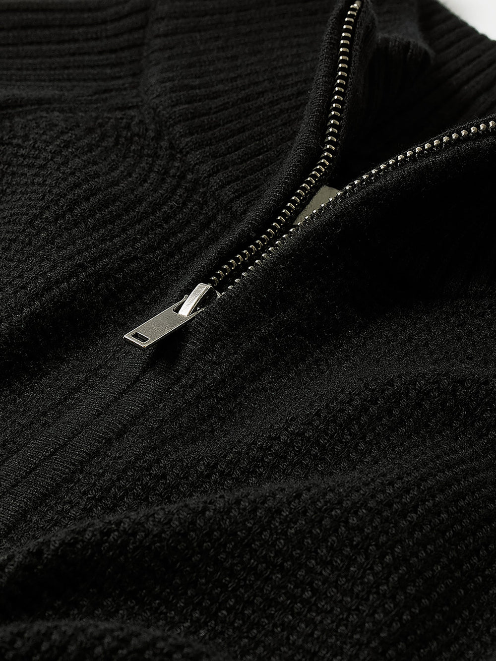 Long-Sleeve Quarter-Zip Mock-Neck Sweater rw&co On Sale