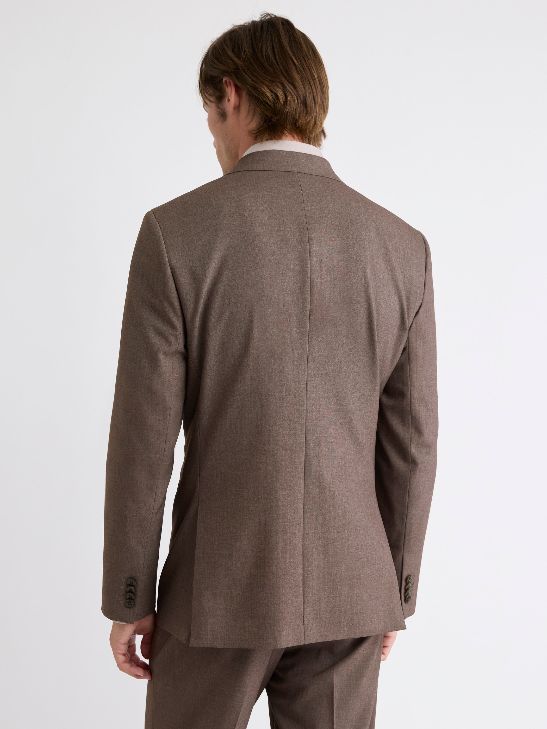 Tailored Fit Taupe Suit Blazer rw&co On Sale