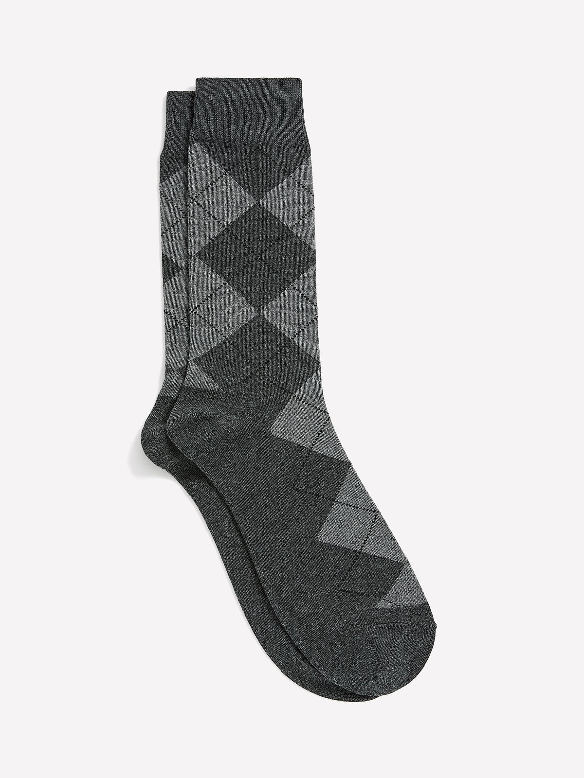 Grey Argyle Socks rw&co Limited Time Discount