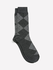 Grey Argyle Socks rw&co Limited Time Discount