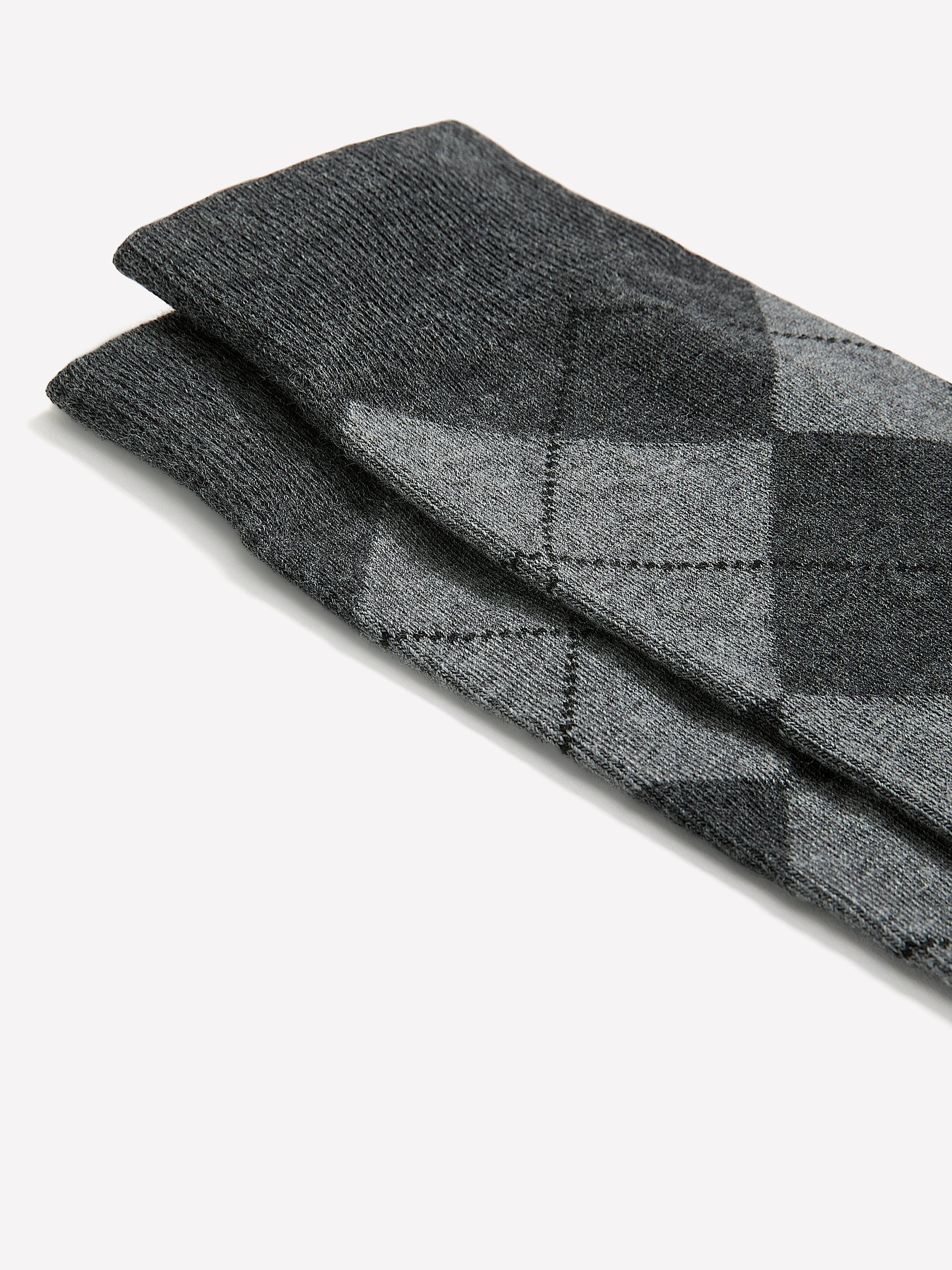 Grey Argyle Socks rw&co Limited Time Discount