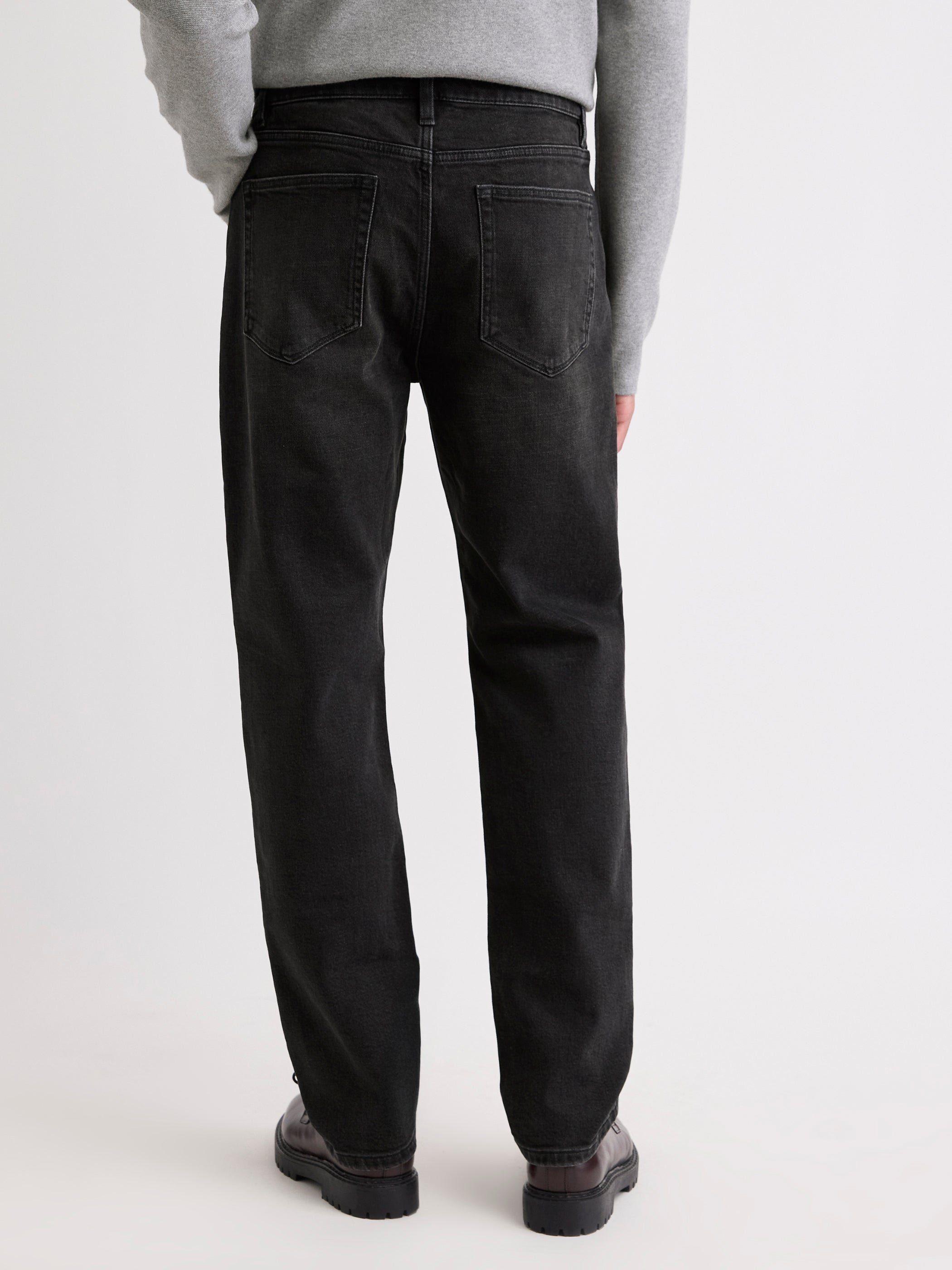 Dark Grey Straight-Leg Jeans rw&co Special Promo Price