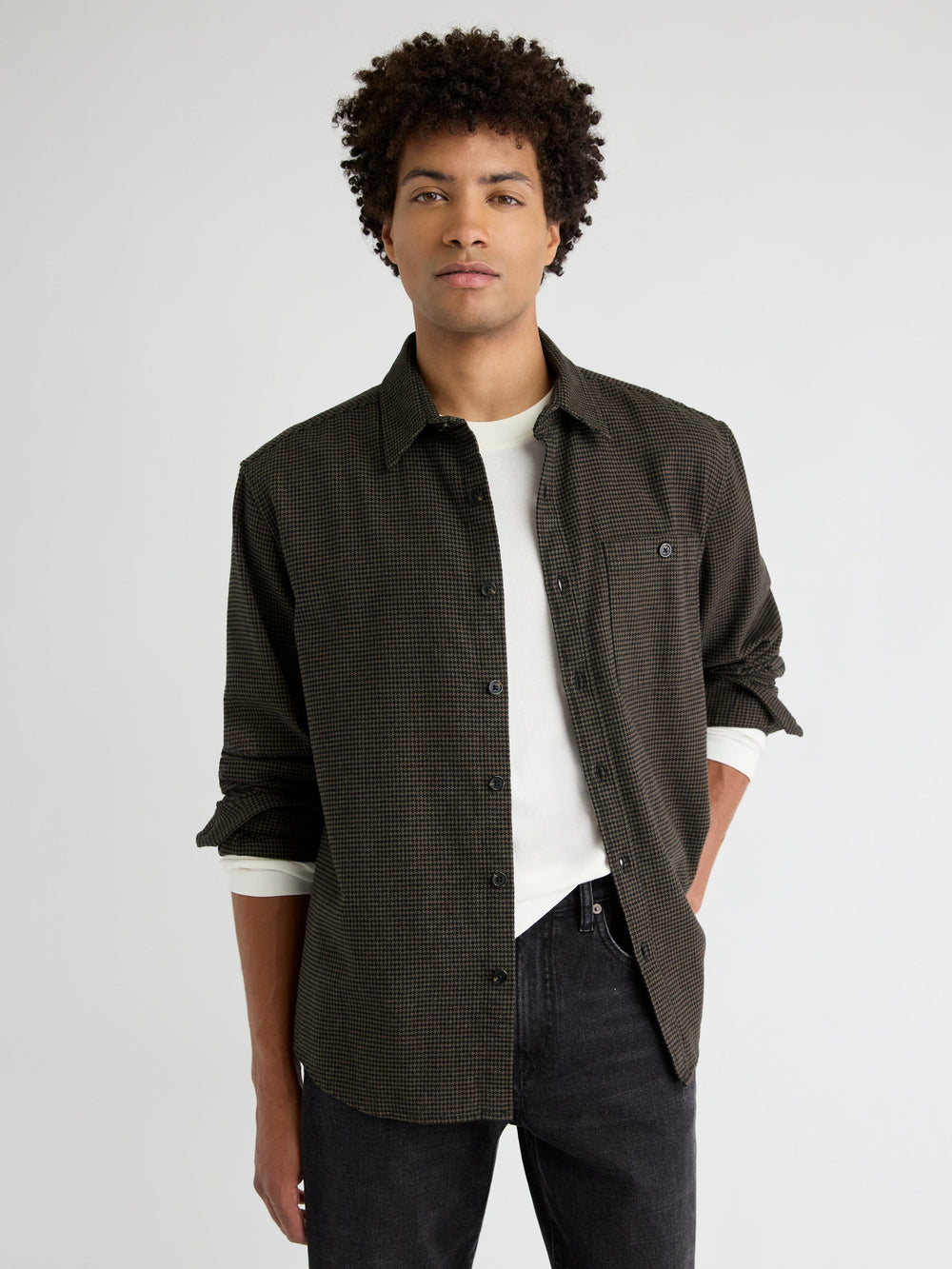 Houndstooth Overshirt rw&co Limited Time Discount