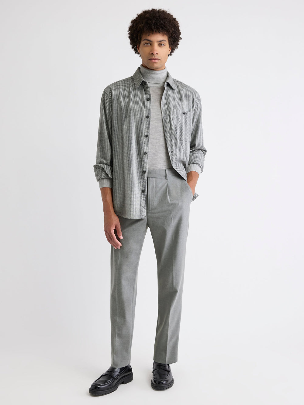 Houndstooth Overshirt rw&co Limited Time Discount