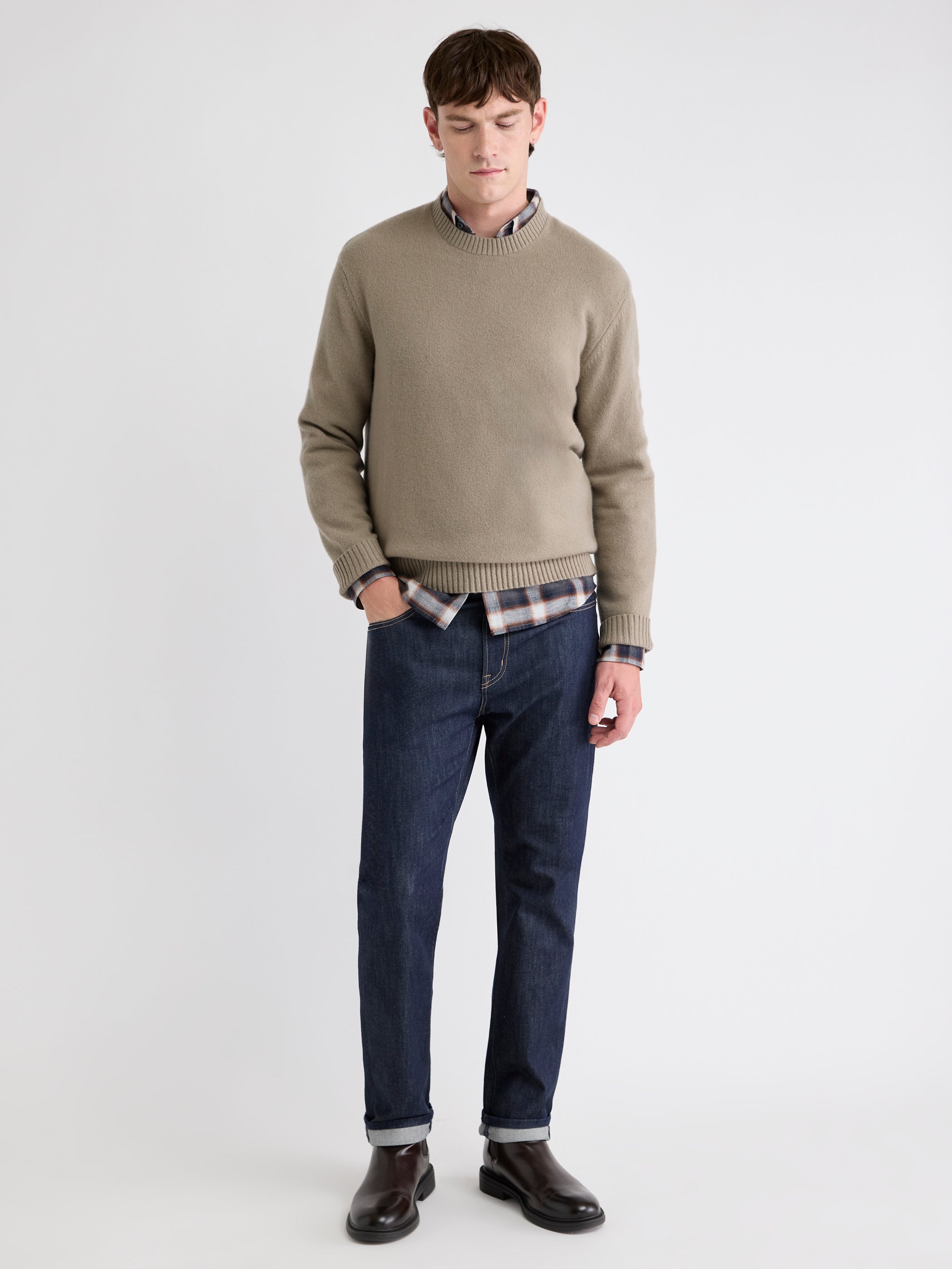 Lambswool Crew-Neck Sweater rw&co Great Value Deal