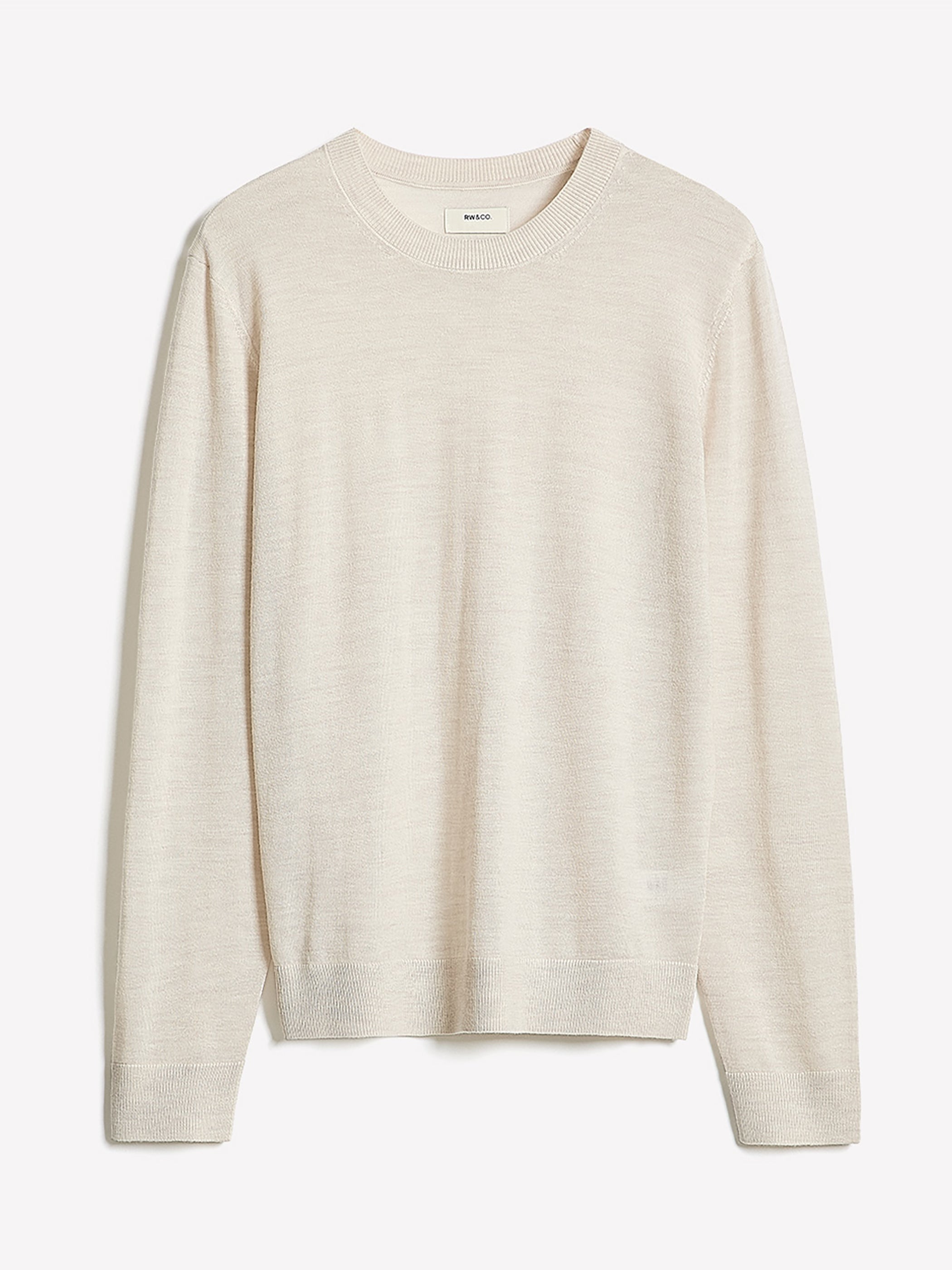 Merino Wool Crew Neck Sweater rw&co Special Promo Price