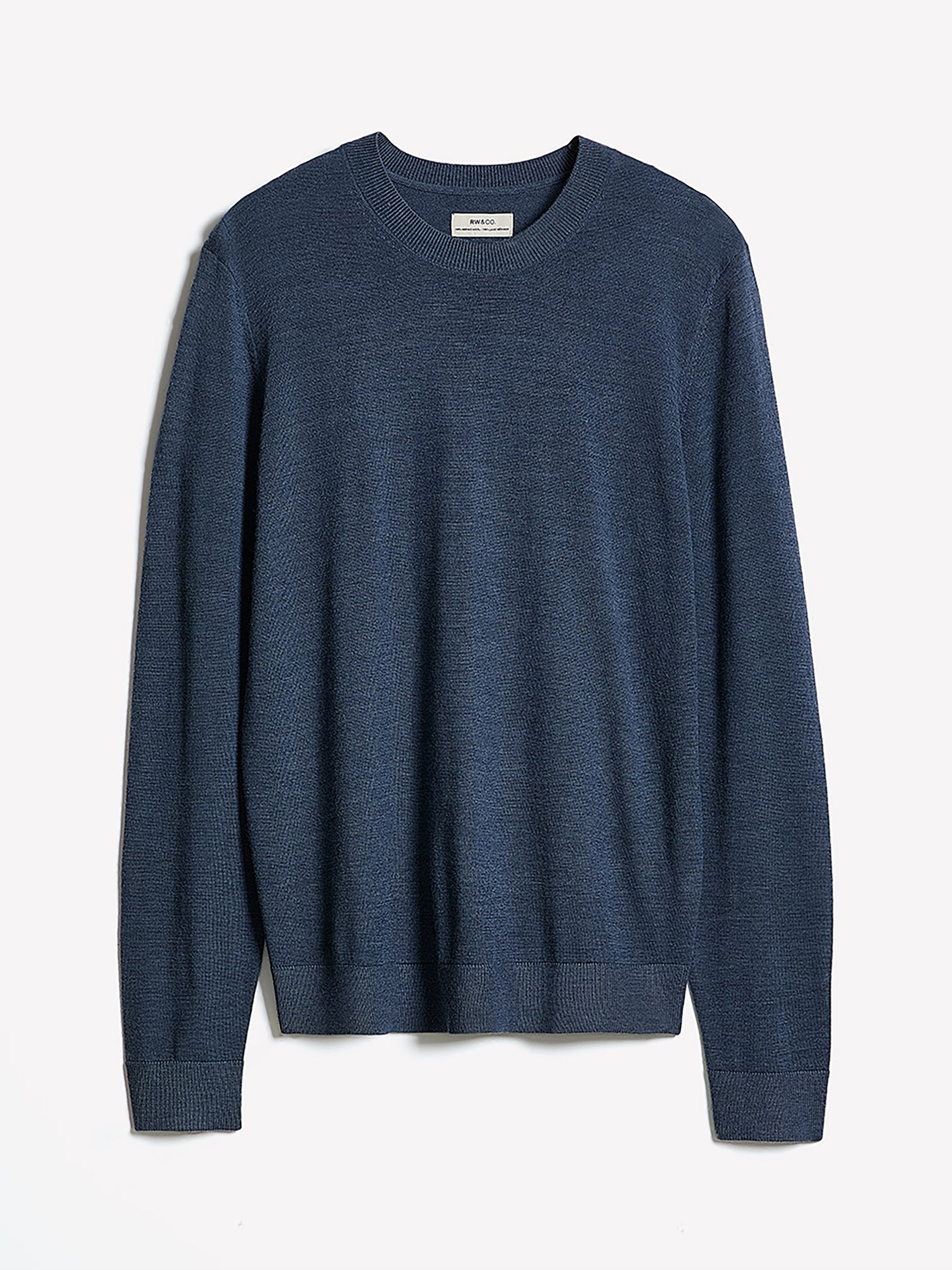Merino Wool Crew Neck Sweater rw&co Special Promo Price