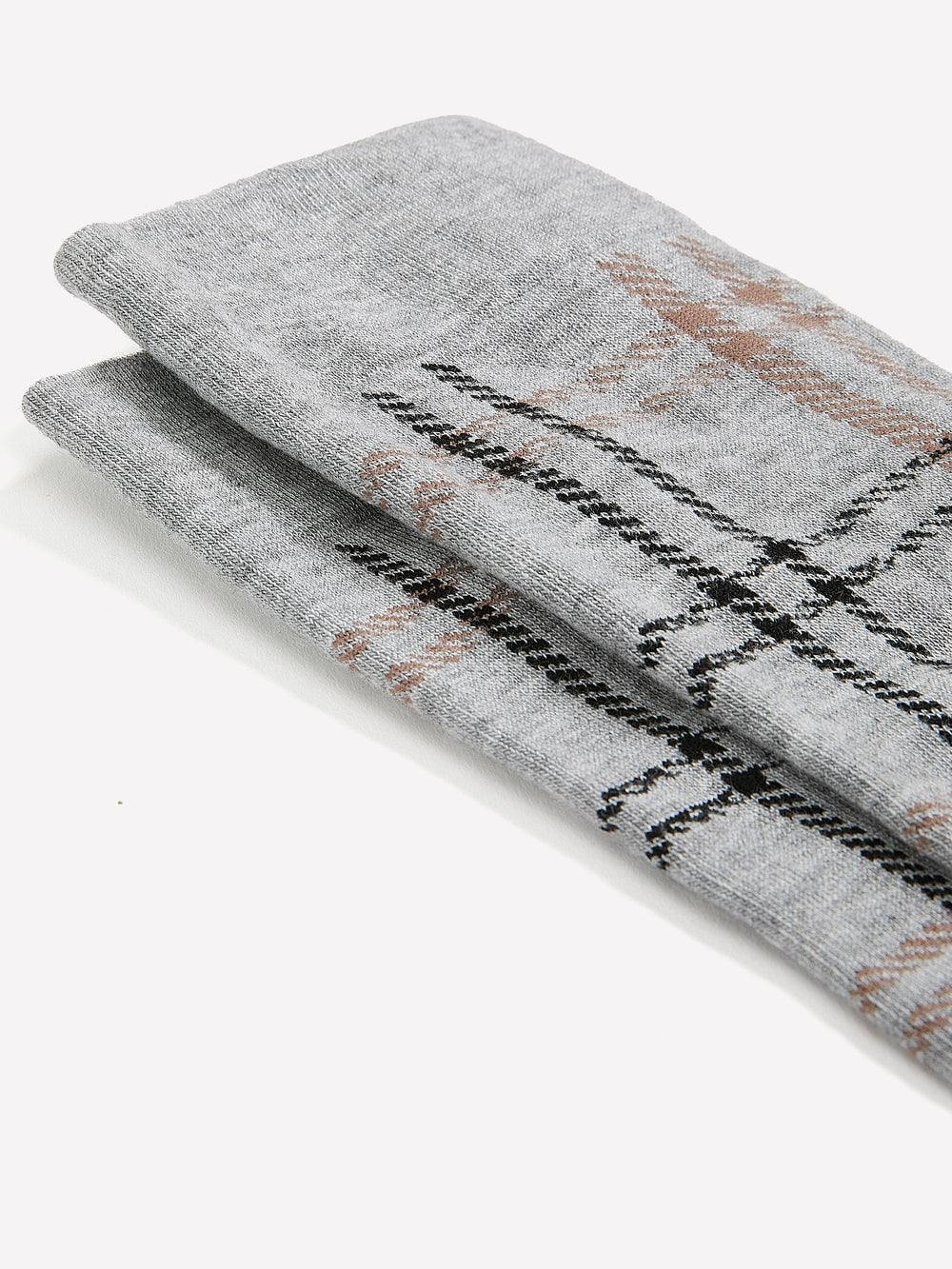 Crew Socks with Plaid Pattern rw&co Special Offer