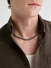 Stainless Steel Flat Necklace rw&co On Sale