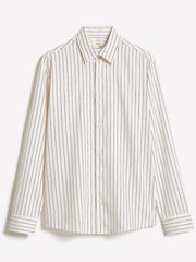 Striped Relaxed-Fit Twill Dress Shirt rw&co Limited Time Discount