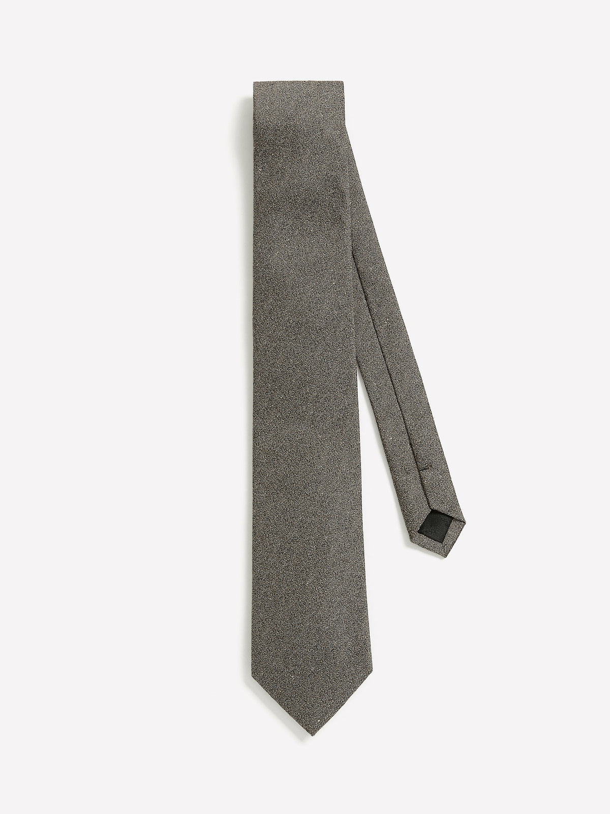 Wool-Effect Taupe Regular Tie rw&co Limited Time Discount