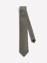 Wool-Effect Taupe Regular Tie rw&co Limited Time Discount